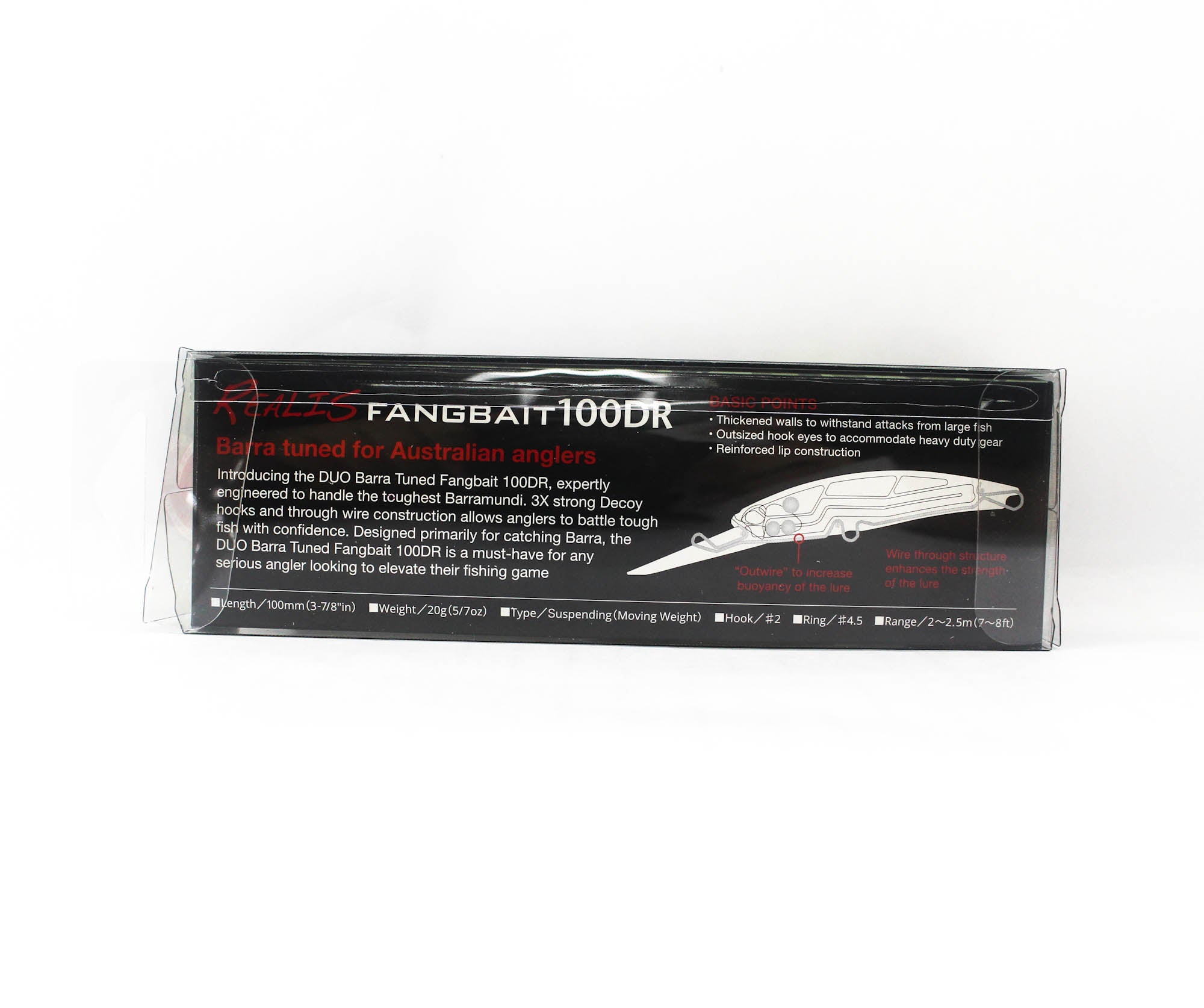 Duo Realis Fangbait 100DR Barra Tuned Suspend Lure CNH0802 (6054)