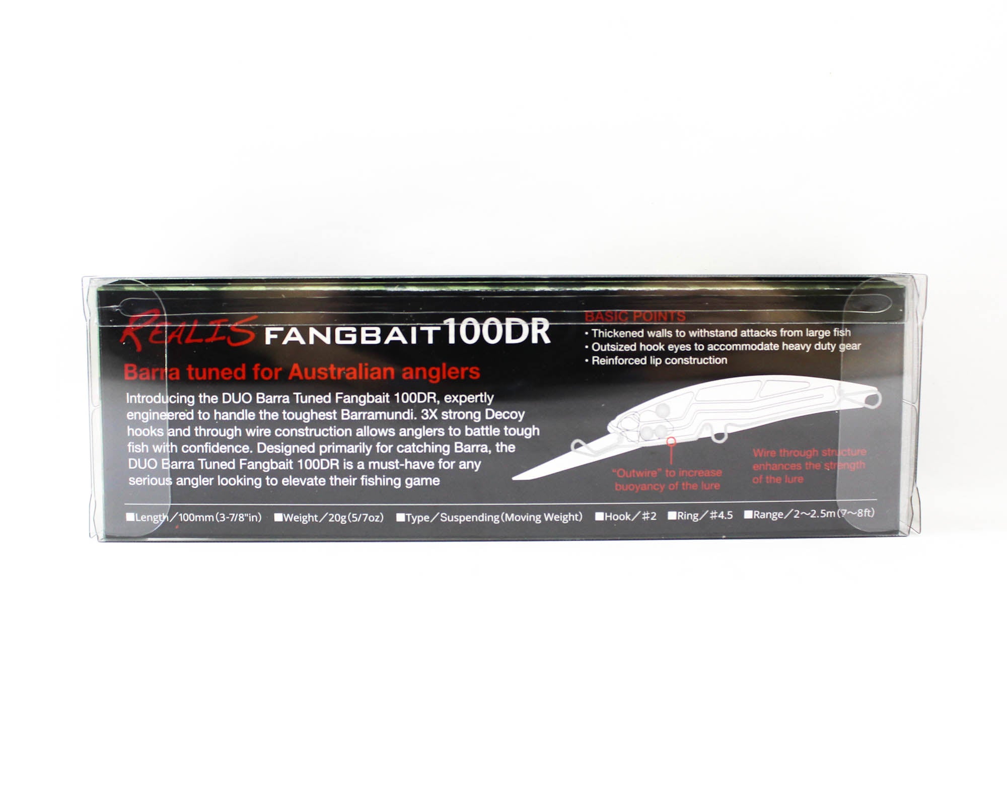 Duo Realis Fangbait 100DR Barra Tuned Suspend Lure CCC3384 (6078)