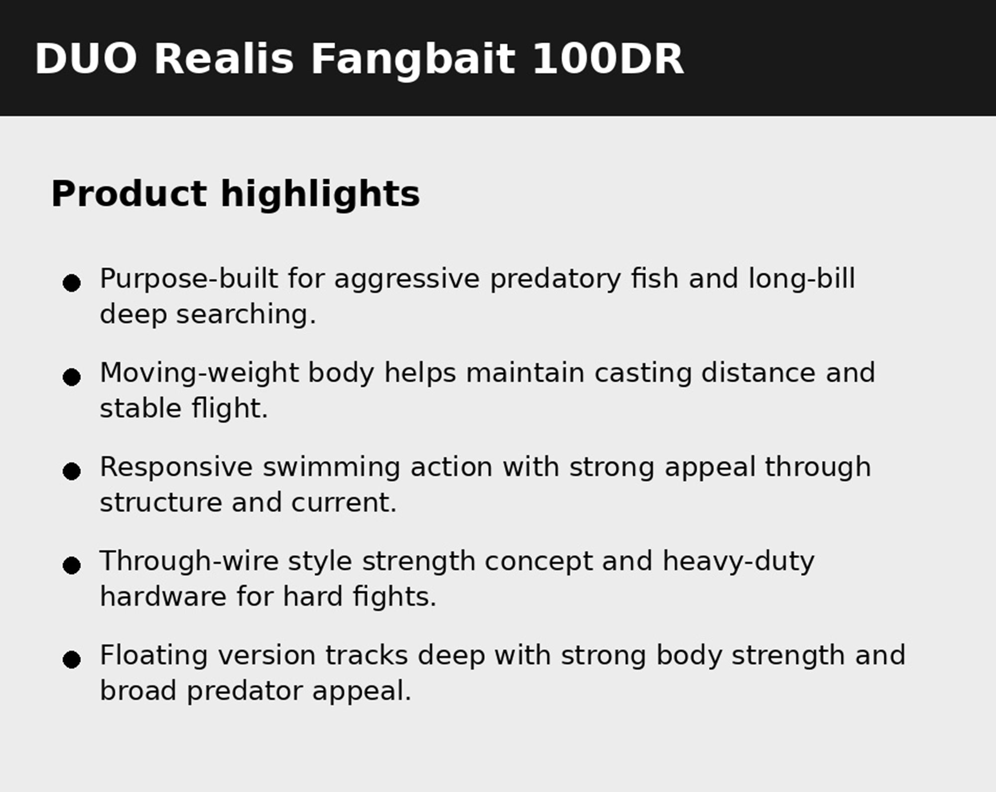 Duo Realis Fangbait 100DR Barra Tuned Suspend Lure CHH0320 (6139)