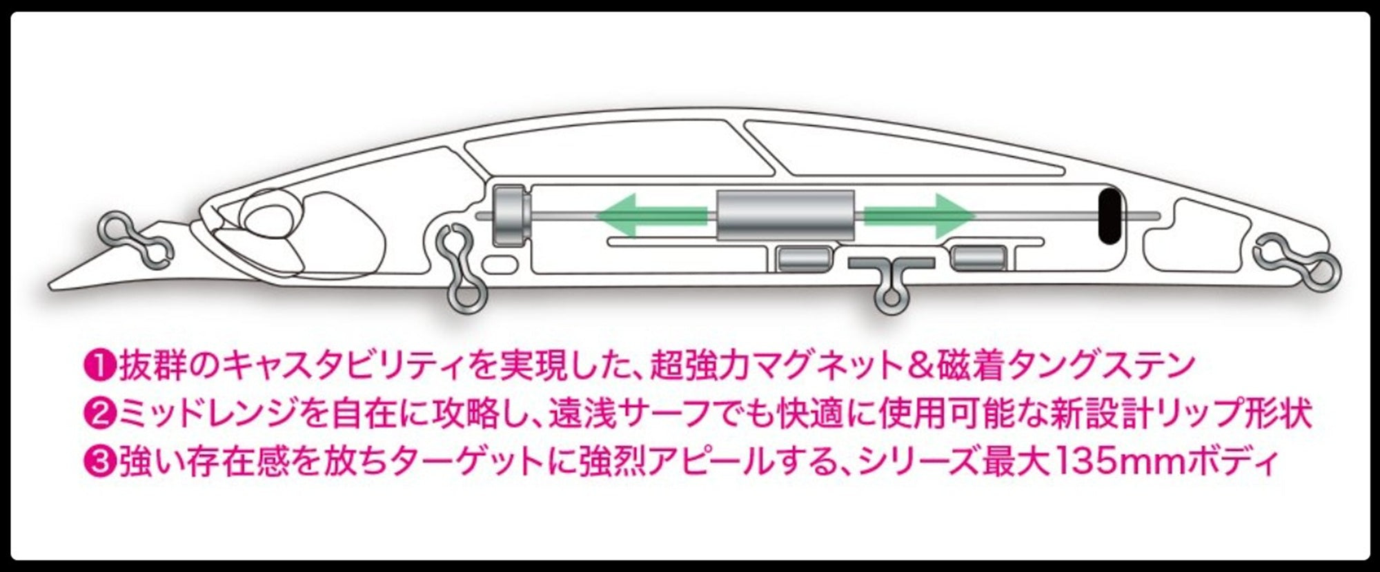 Duo Beach Walker 135 MD Sinking Lure CFAZ568 (9550)