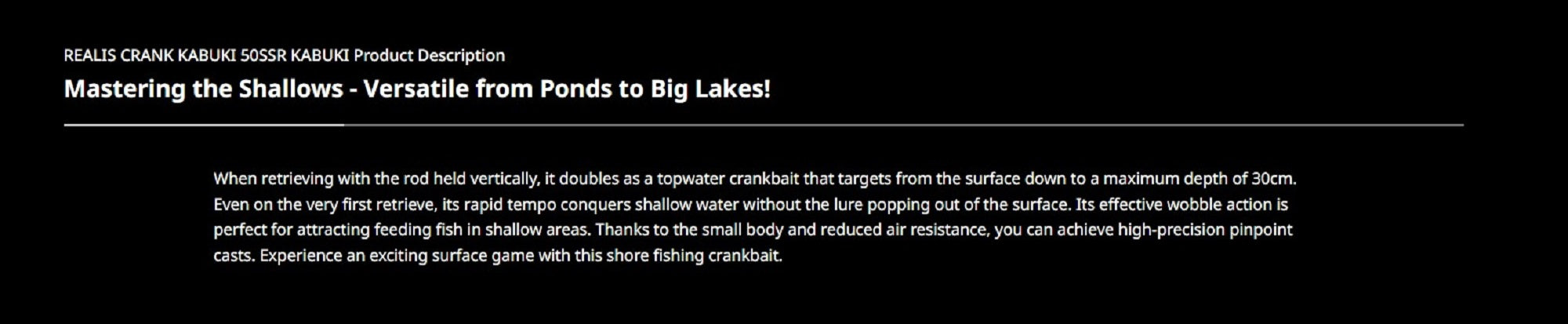 Duo Realis Crank Kabuki 50SSR Floating Lure CSA3577 (6558)