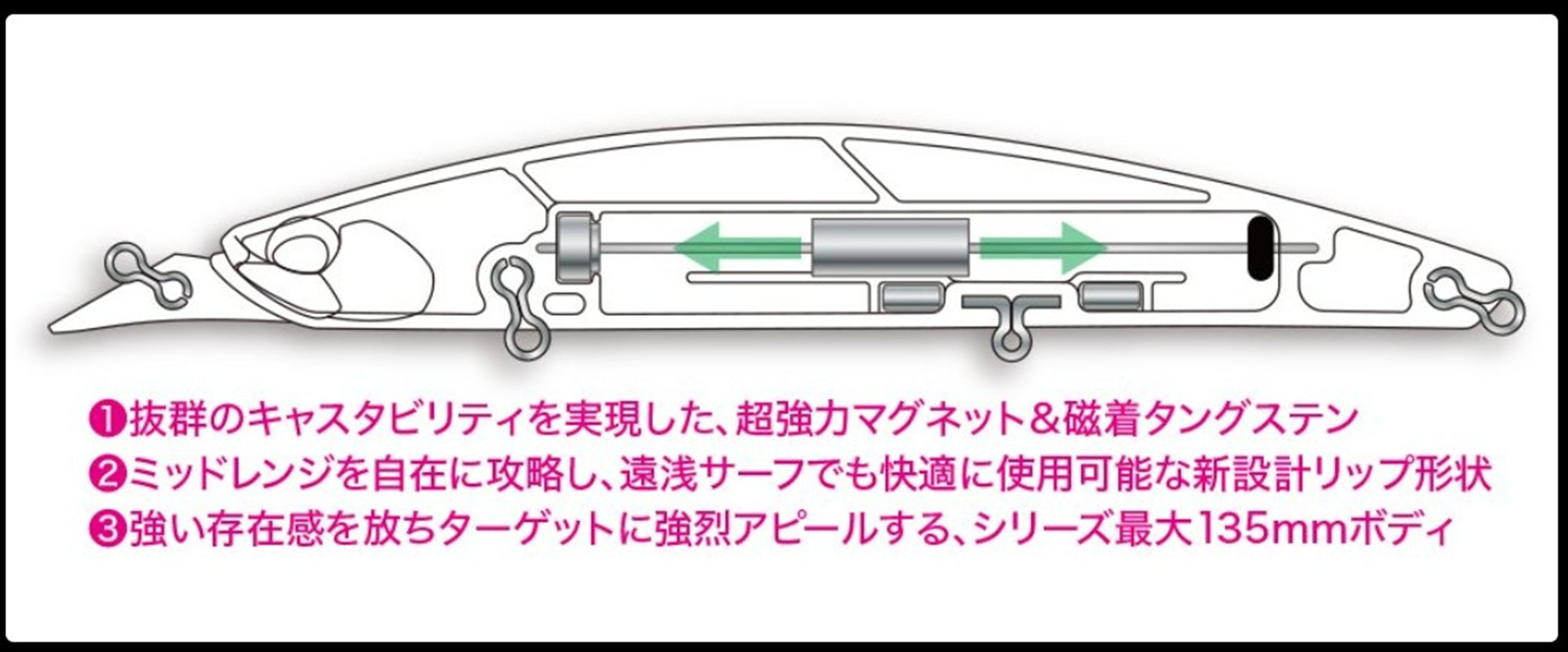 Duo Beach Walker 135 MD Sinking Lure CPAZ603 (6800)