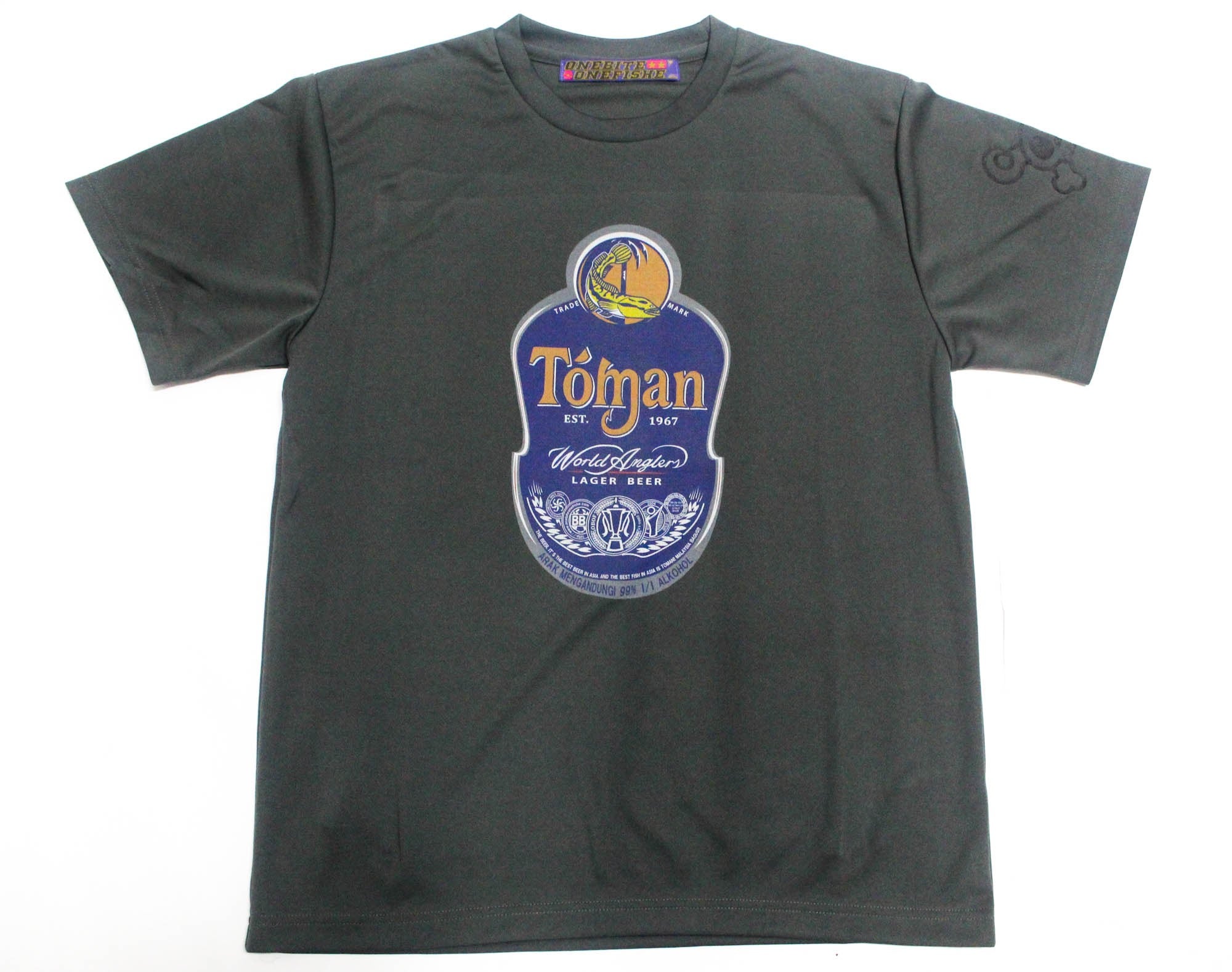 OBOF Dry Toman Beer T Shirt Short Sleeve Dark Grey Size 4L (8149)