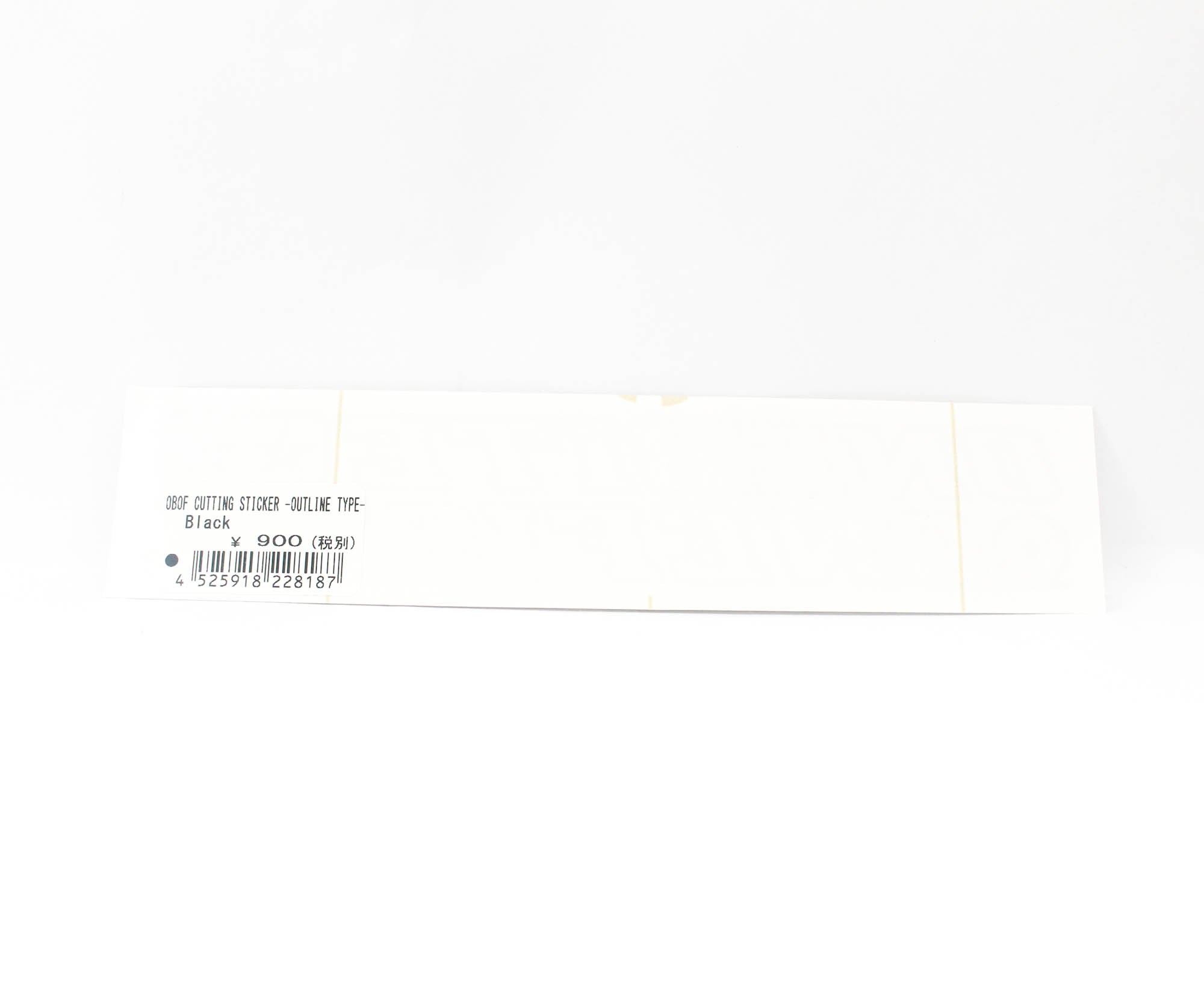 OBOF Sticker Cutting Type Outline Black (8187)