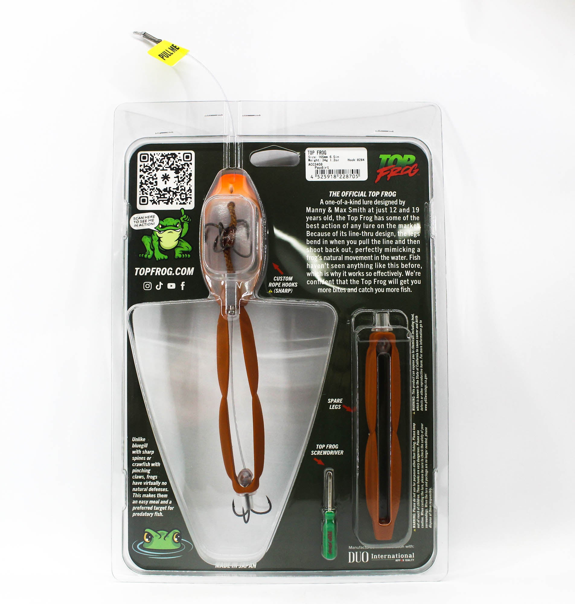 Duo Top Frog 165mm 34 grams Floating Lure Paydirt (8705)