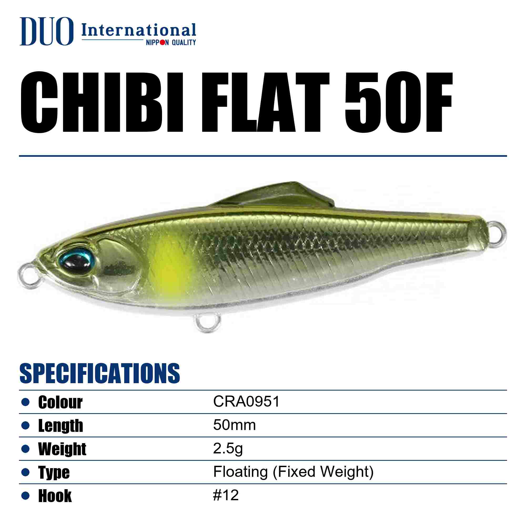 Duo Tetra Works Chibi Flat 50F Floating Lure CRA0951 (9238)