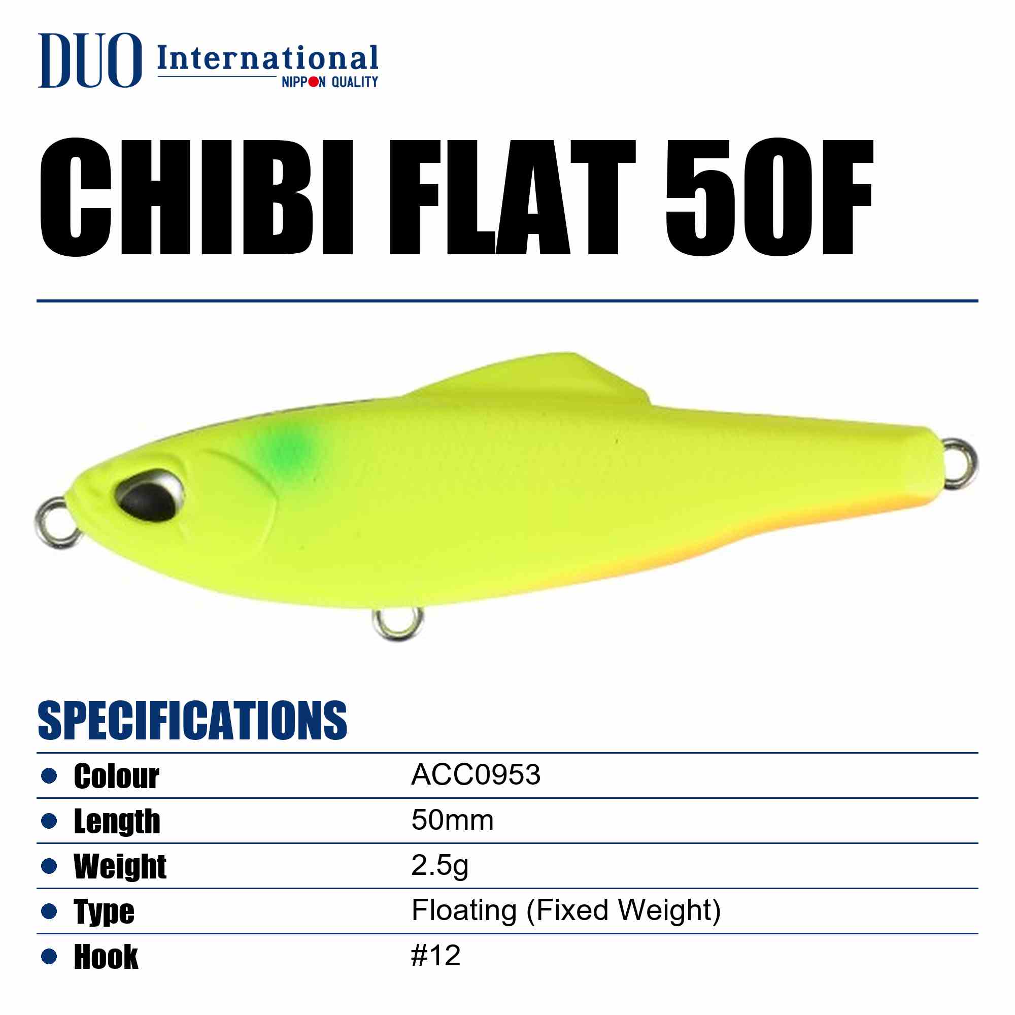 Duo Tetra Works Chibi Flat 50F Floating Lure ACC0953 (9252)