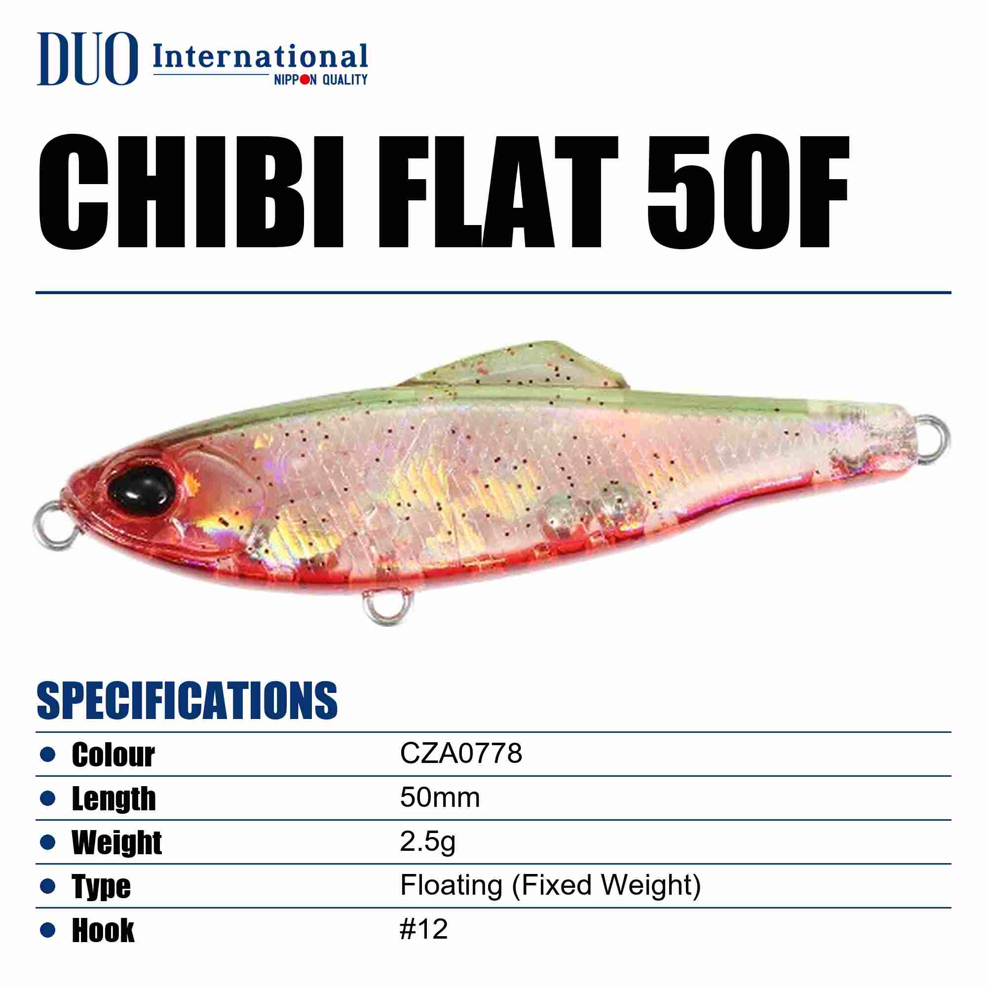 Duo Tetra Works Chibi Flat 50F Floating Lure CZA0778 (9306)