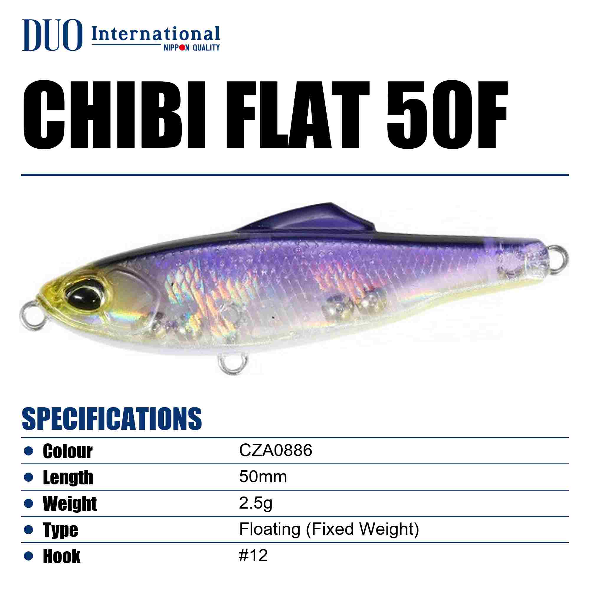 Duo Tetra Works Chibi Flat 50F Floating Lure CZA0886 (9337)