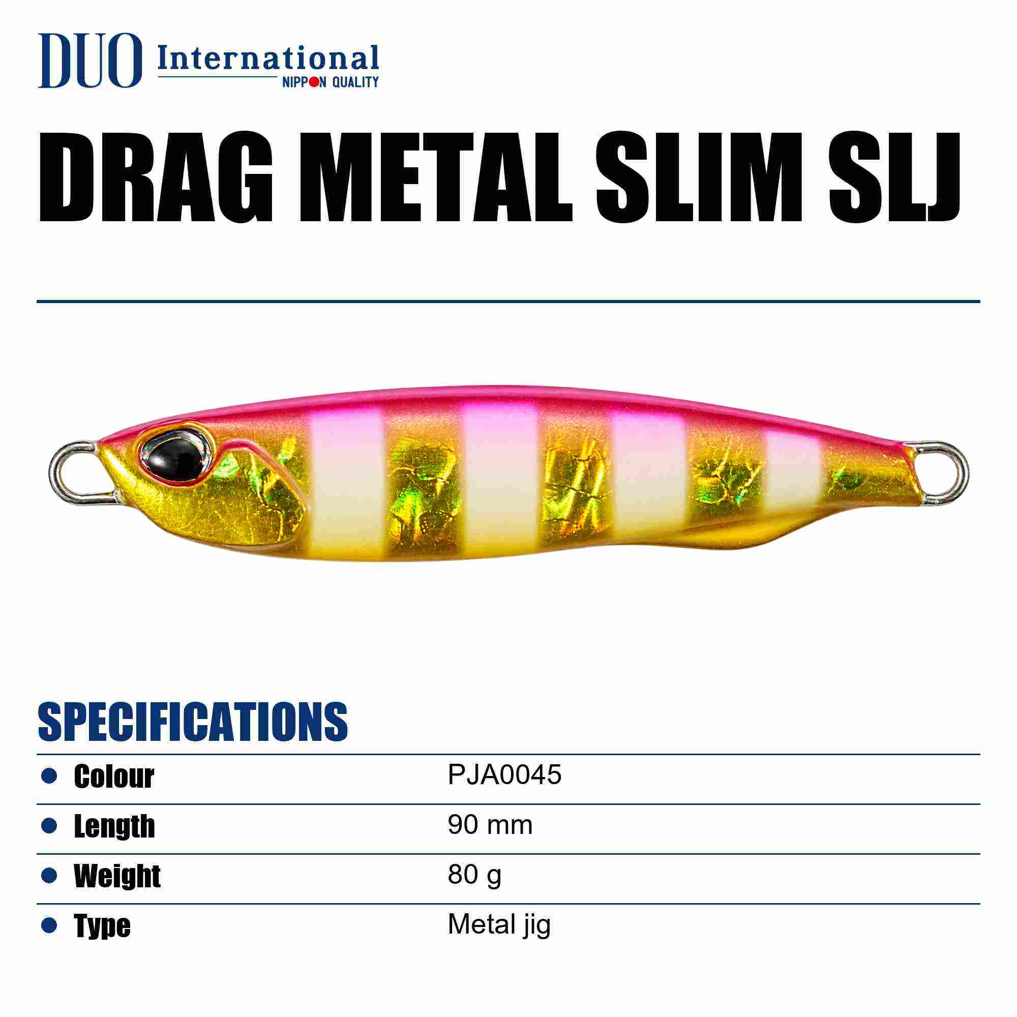 Duo Metal Jig Drag Metal Slim SLJ 80 grams PJA0045 (5024)