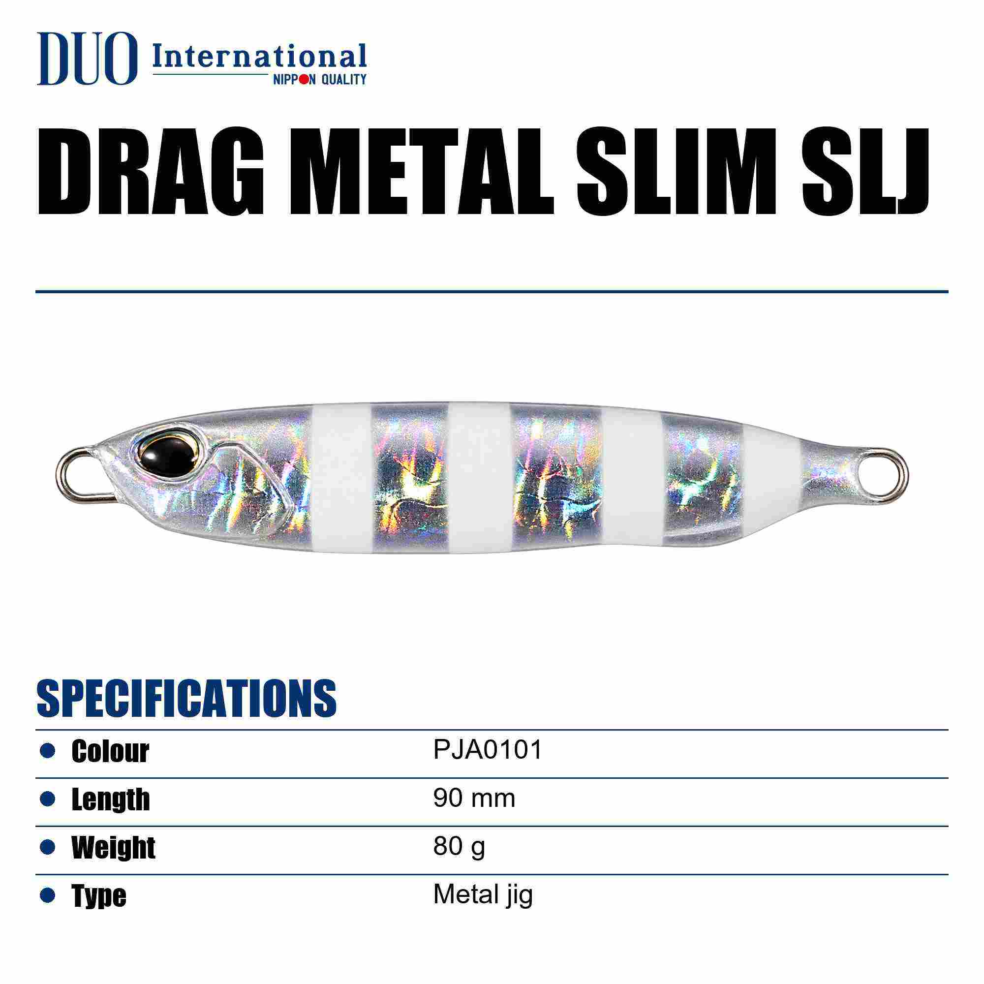Duo Metal Jig Drag Metal Slim SLJ 80 grams PJA0101 (5031)