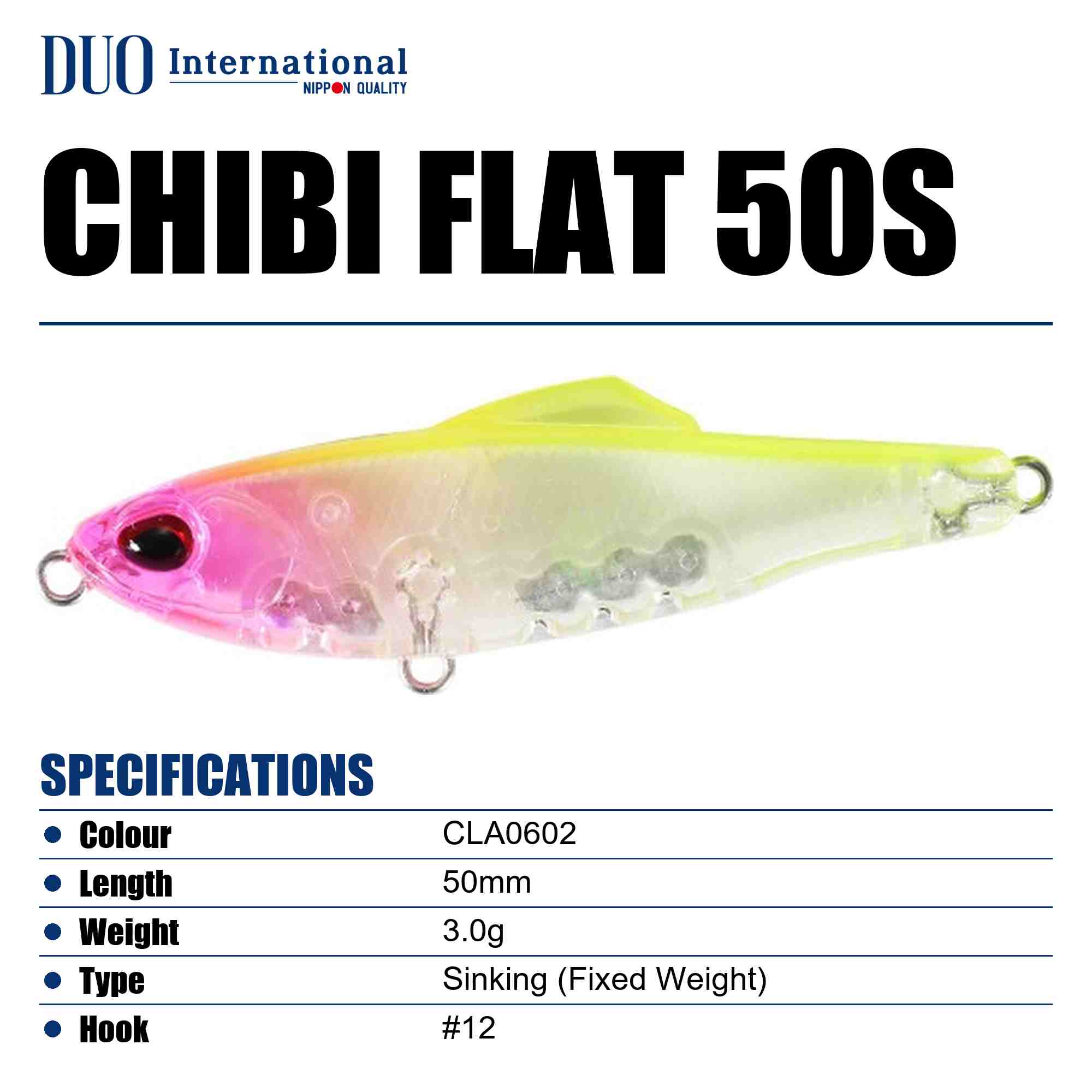 Duo Tetra Works Chibi Flat 50S Sinking Lure CLA0602 (0516)