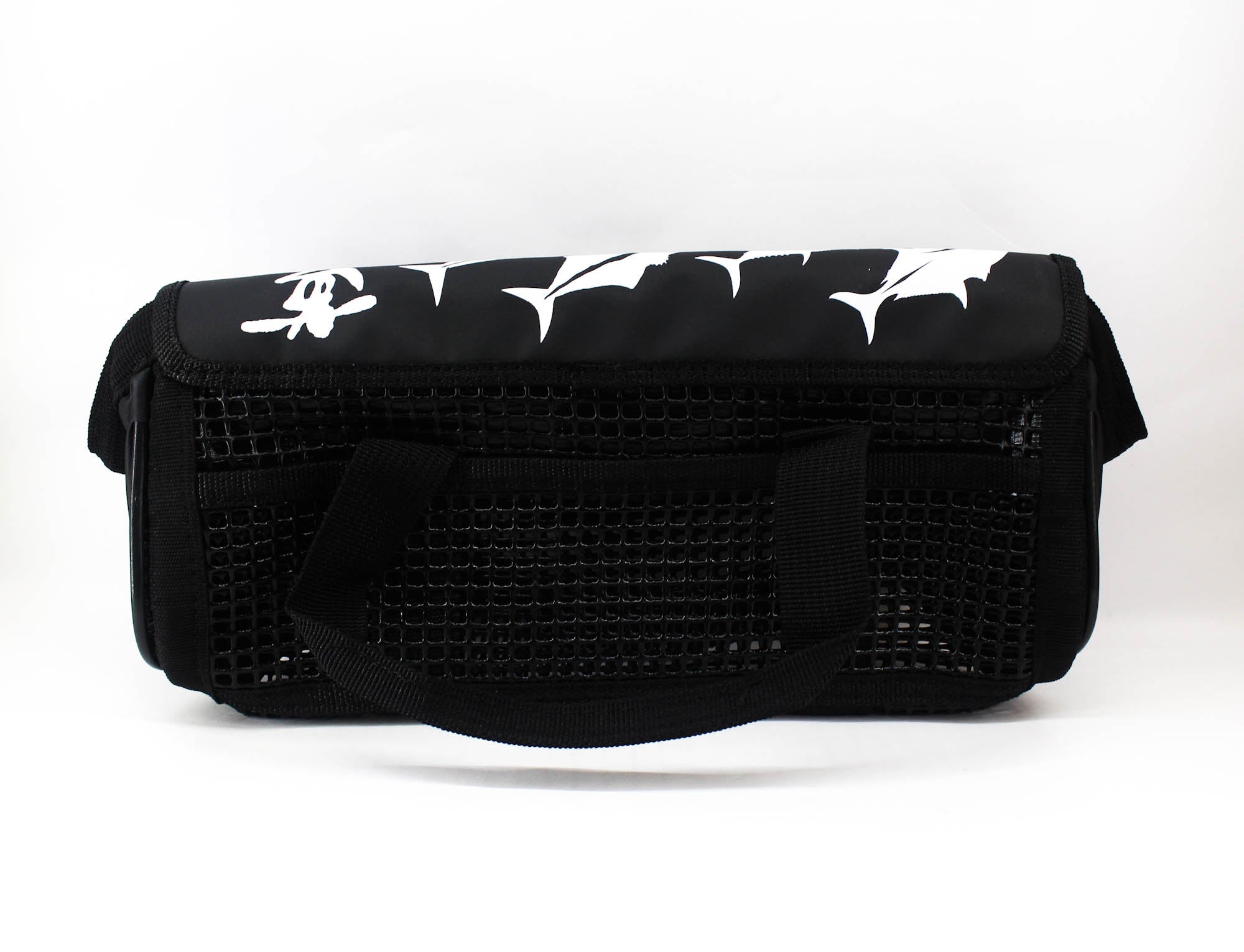 Hots Mesh Bag PVC Heavy Duty 26 x 12 x 12 cm Size S Black (0136)