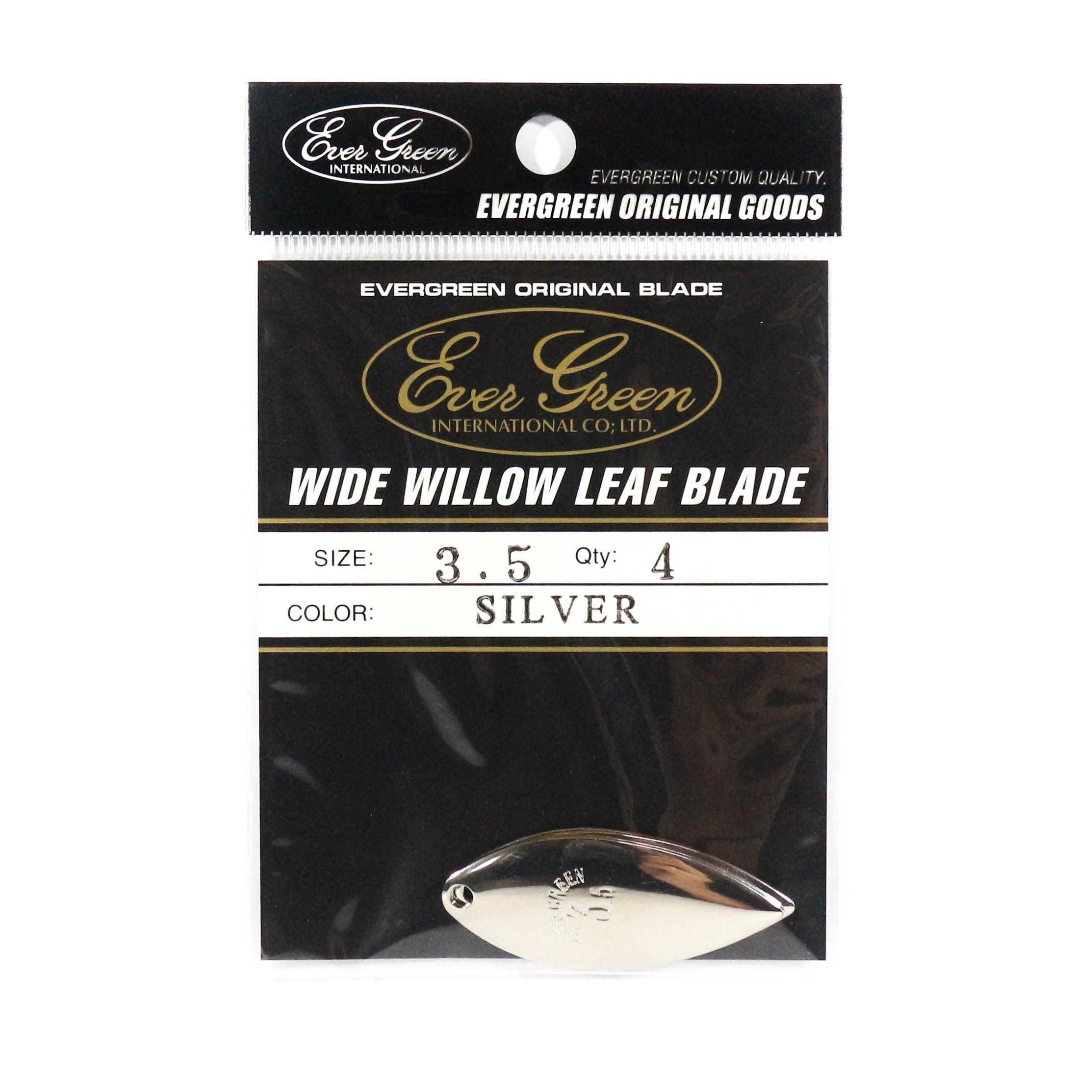 Evergreen Original Lure Wide Willow Blade Silver 3.5 (6332)
