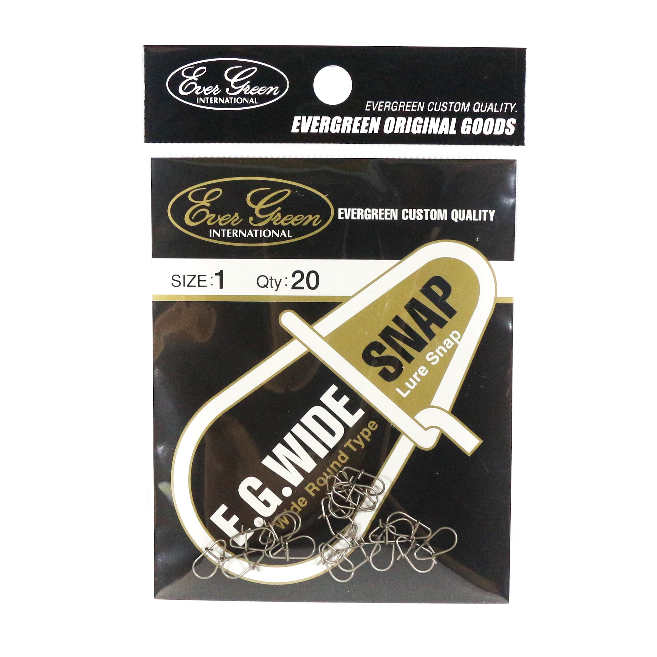 Evergreen Lure Wide Snap Size 1 (Small) (9270)