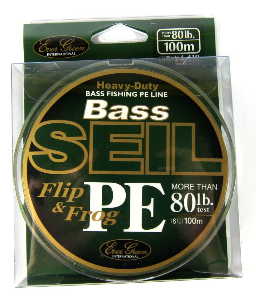 Evergreen Sale P.E Line Bass Seil Flip & Frog Heavy Duty 100m 55lb (5271)