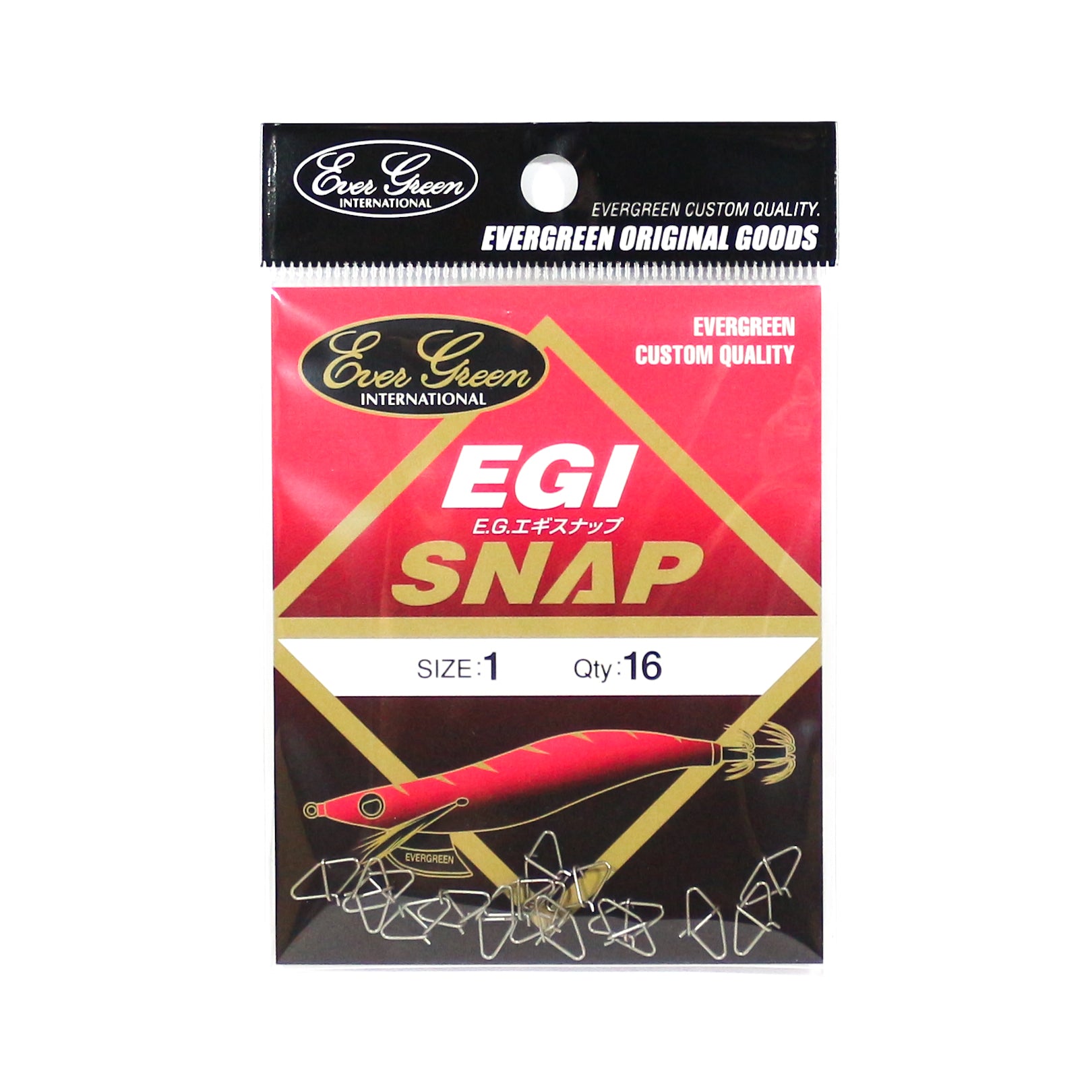 Evergreen Lure Snap EGI Squid Fishing Size 1 (1357)