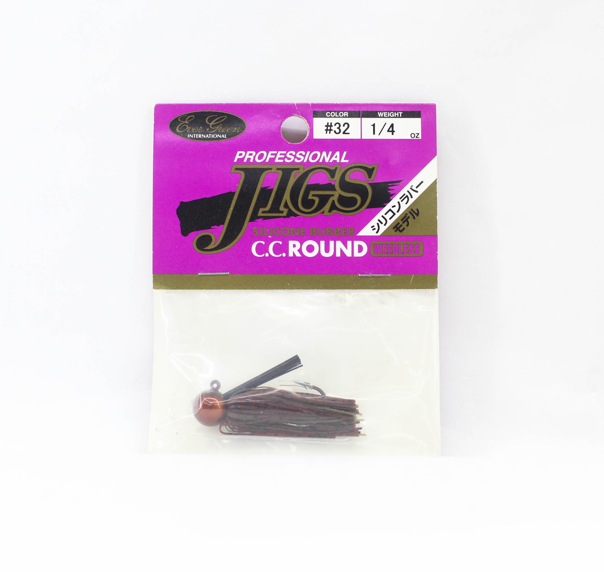 Sale Evergreen Rubber Jig Professional CC Round 1/4 oz 32 (1890)