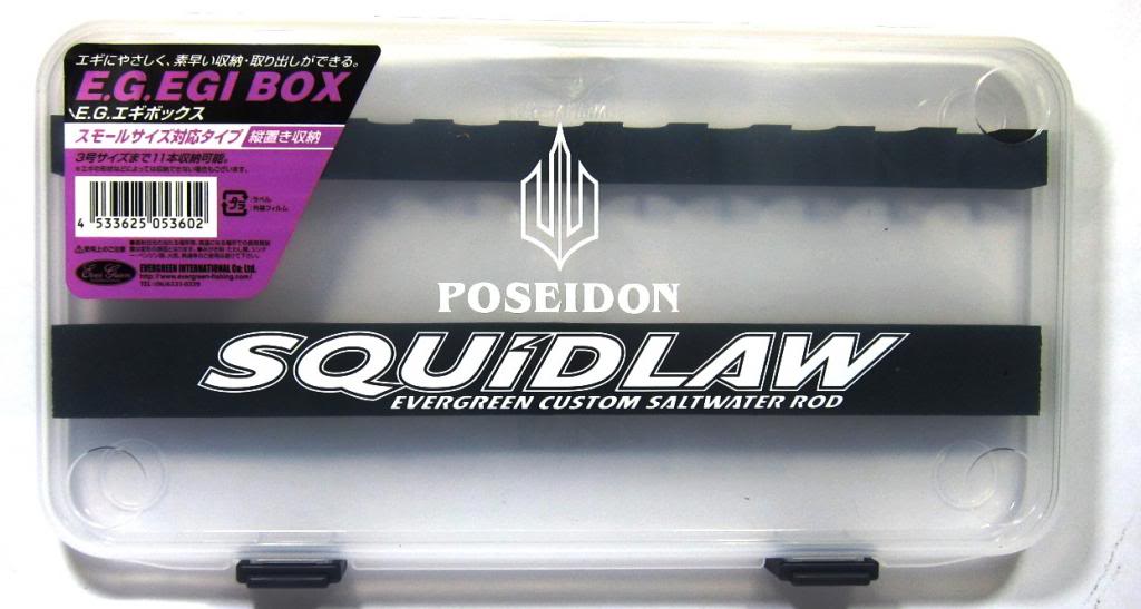 Evergreen Tackle Box EGI Squid Jig Size 3 268 x 147 x26 mm (3602)