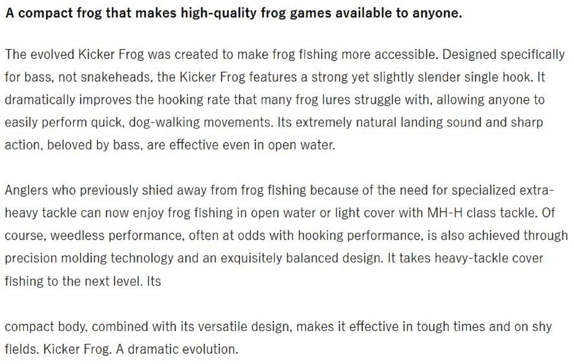 Evergreen Kicker Frog 58mm 13 grams Floating Lure 619 (3267)