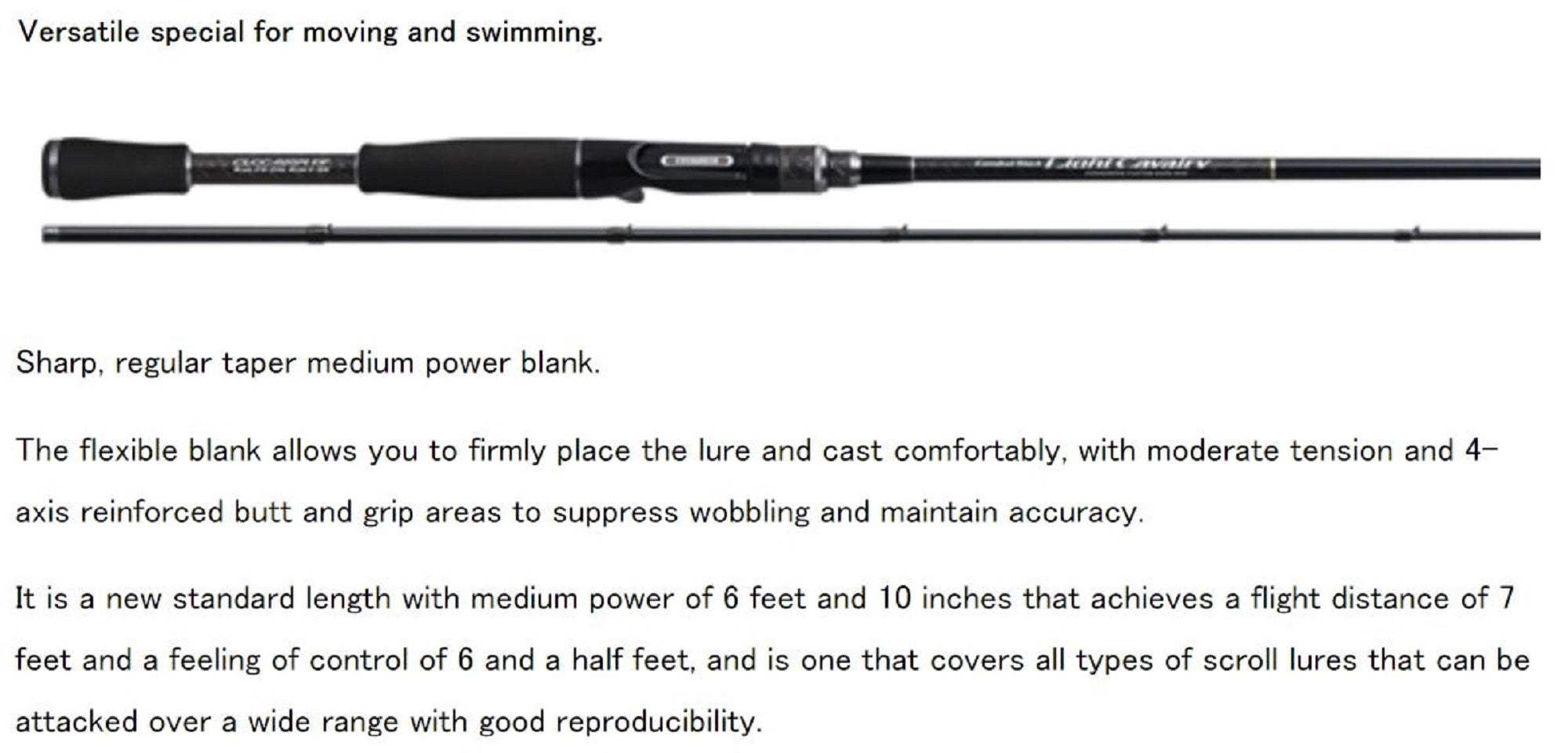 Evergreen Rod Baitcast Light Calvary CLCC-610M 2 Piece (1100)