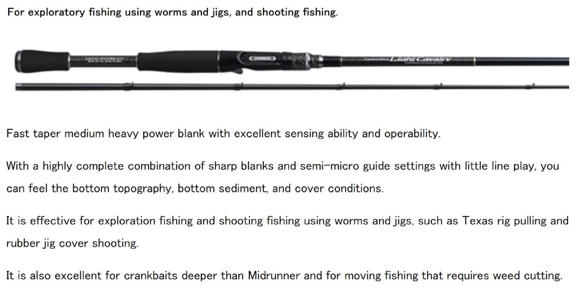 Evergreen Rod Baitcast Light Calvary CLCC-611MH 2 Piece (1117)