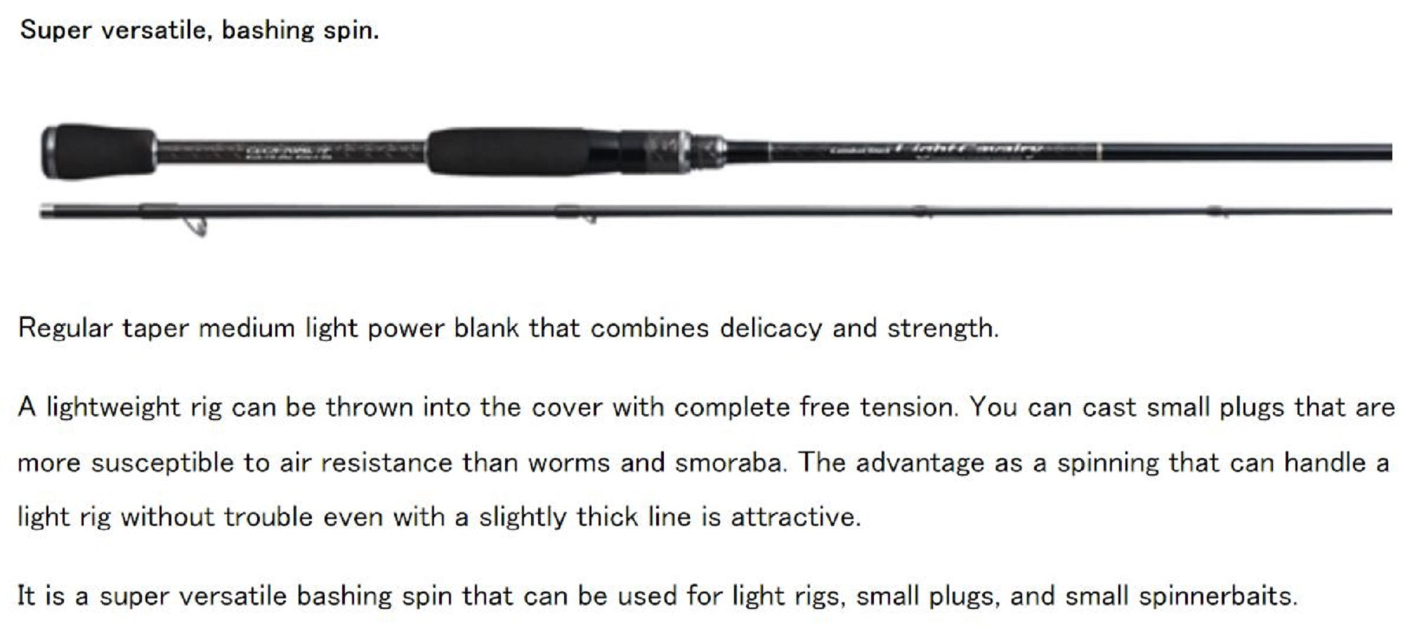 Evergreen Rod Spinning Light Calvary CLCS-70ML 2 Piece (1148)