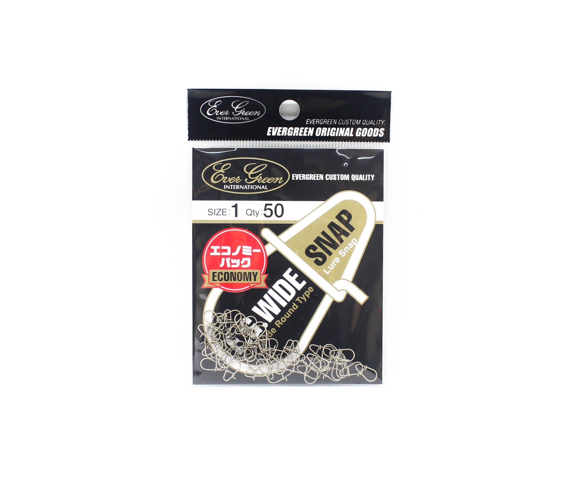 Evergreen Lure Wide Snap Bulk Pack Size 1 (Small) (5429)