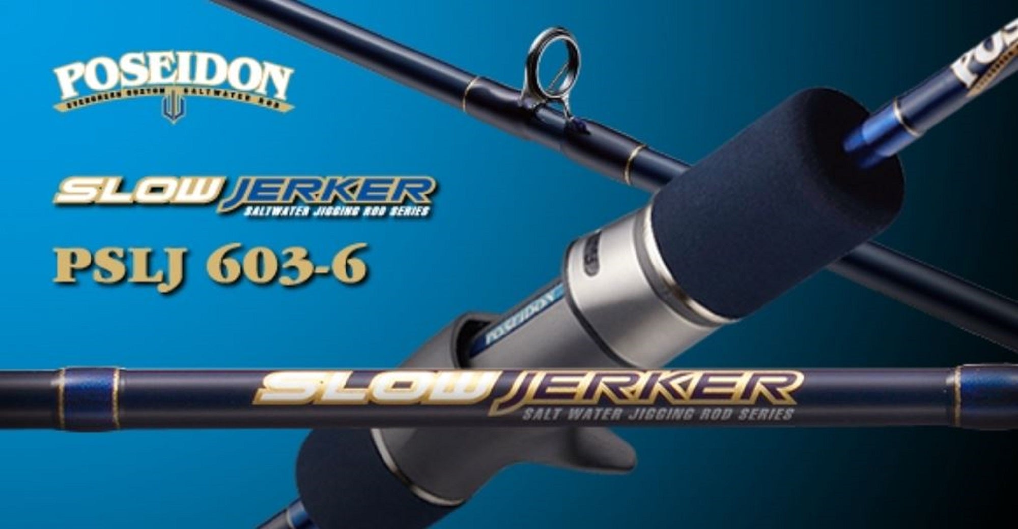 Evergreen Rod Baitcast Poseidon Slow Jerker PSLJ 603-6 Red (7084)