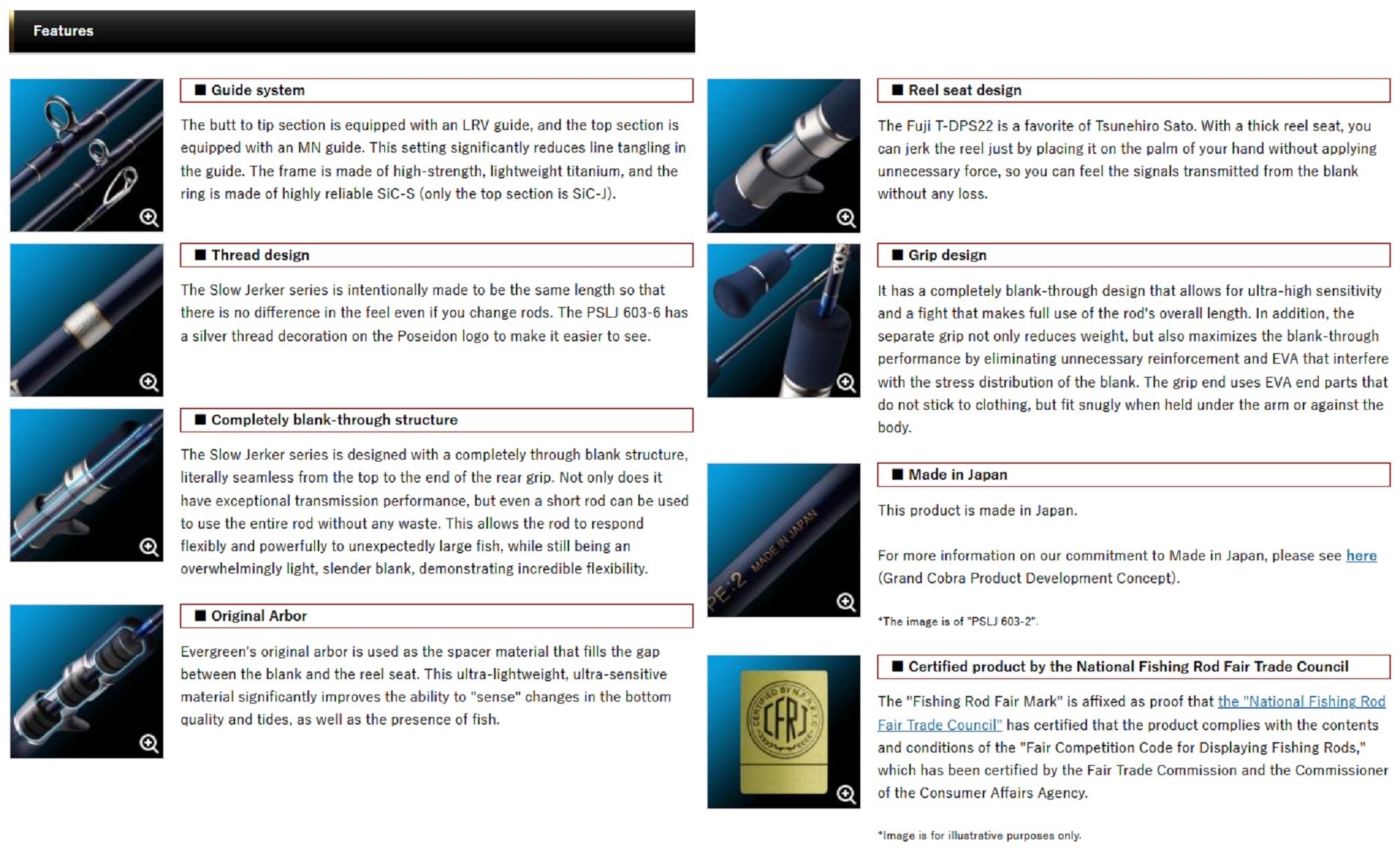 Evergreen Rod Baitcast Poseidon Slow Jerker PSLJ 603-6 Red (7084)