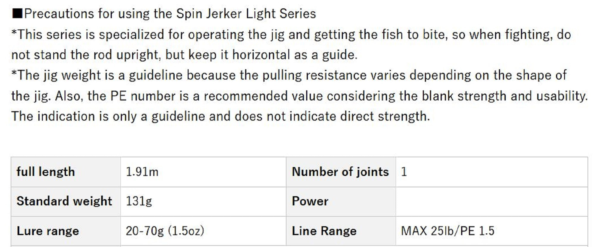 Evergreen Rod Spinning Poseidon Spin Jerker PSPJ 603L-1.5 (7664)