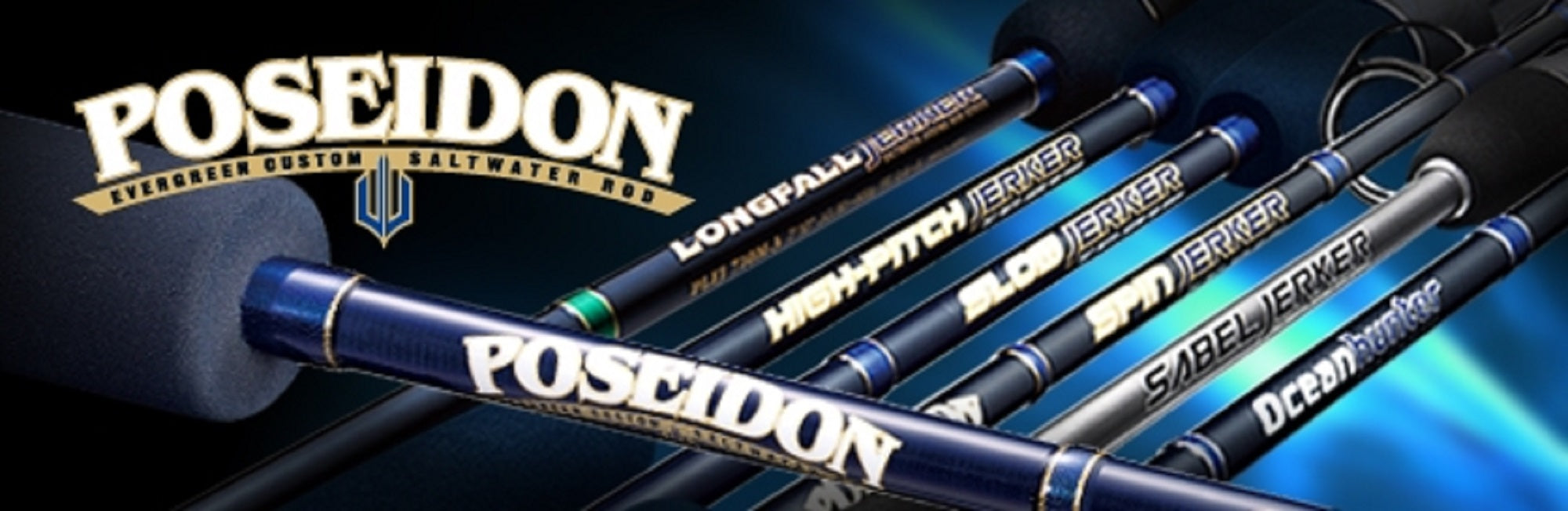 Evergreen Rod Baitcast Poseidon Slow Jerker PSLJ 603-5 Blue (0381)