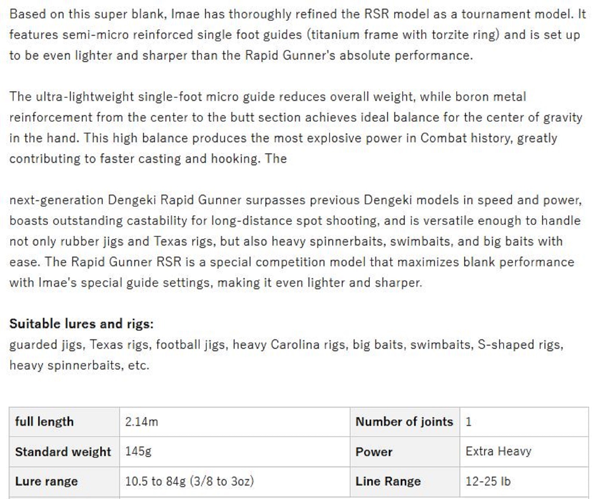 Evergreen Rod Baitcast Inspirare RSR IRSC 70 XHX 