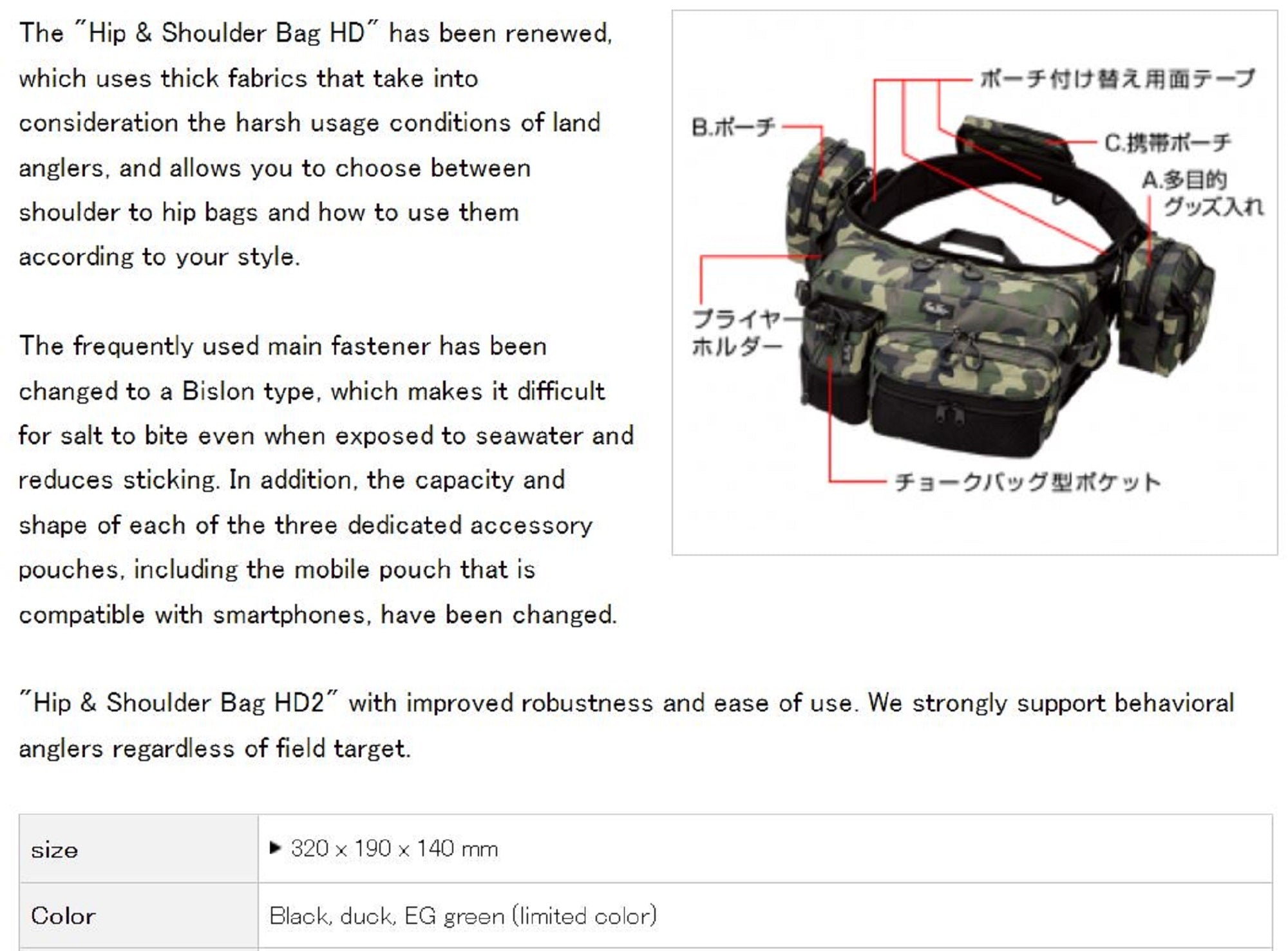 Evergreen Tackle Bag Hip and Shoulder Fishing Bag HD 2 30th Annin (6918)