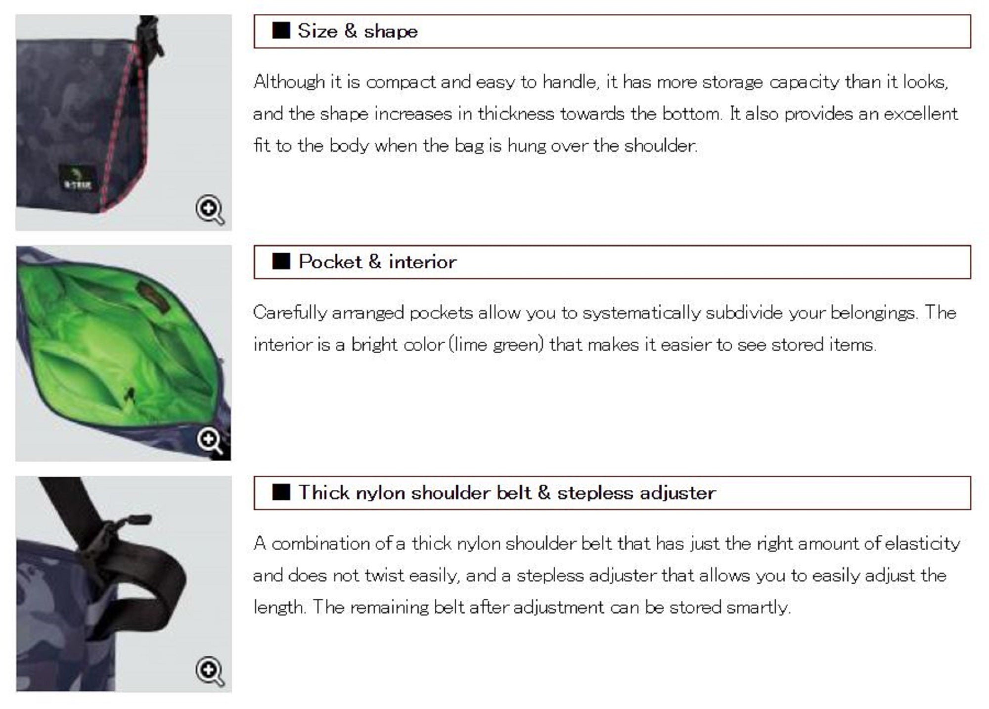 Evergreen B-True Shoulder Bag Red Camo (0465)