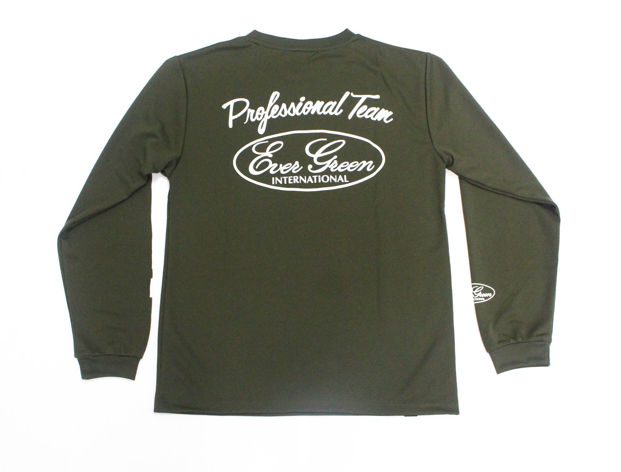 Evergreen T-Shirt Dry Fit Long Sleeve F Type Size M Green (0037)