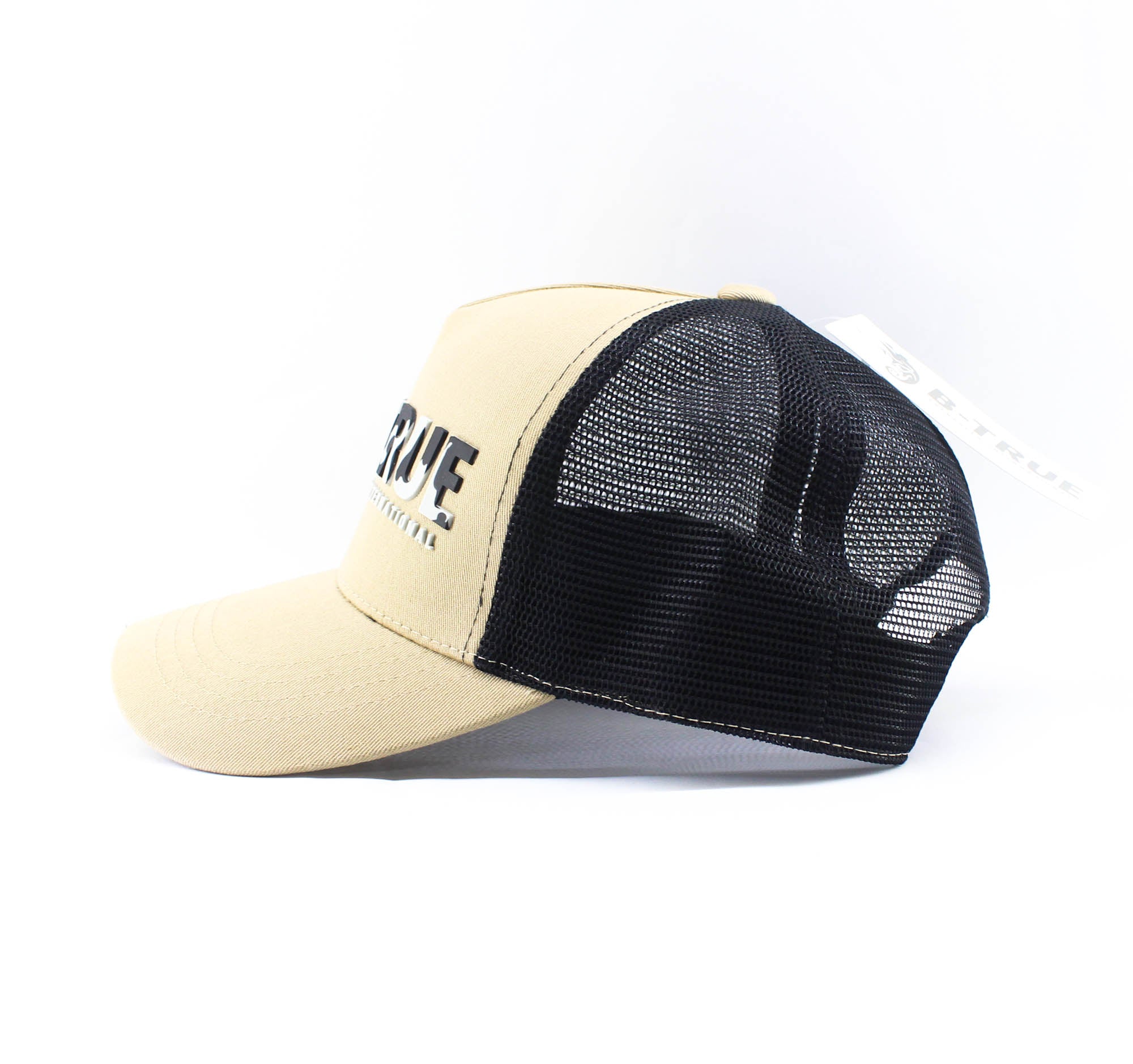 Evergreen Cap B True Rubber Logo Mesh Cap Japan Free Size BE/BK (5162)