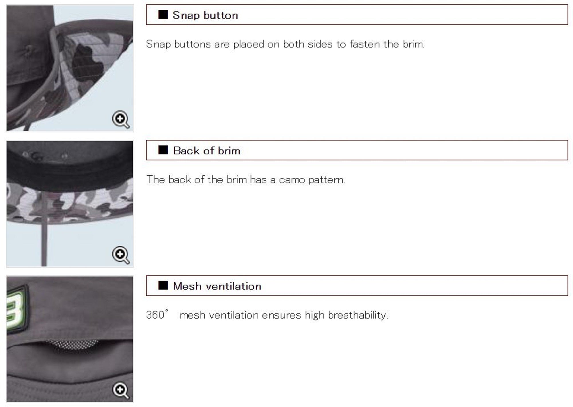 Evergreen Jungle Hat B-True Black Khaki Camou (6107)