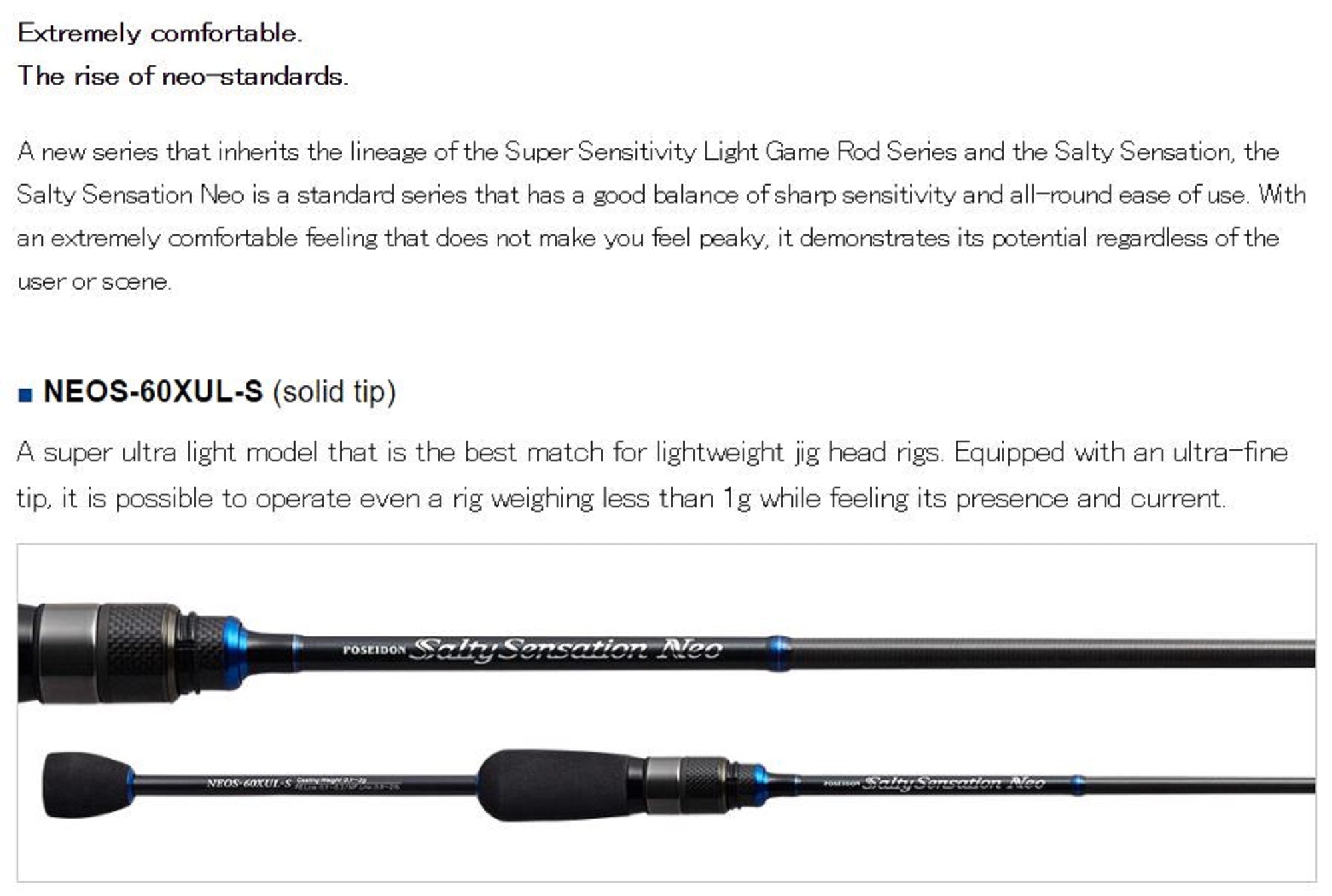 Sale Evergreen Rod Spinning Salty Sensation Neo NEOS 60XUL-S (6169)