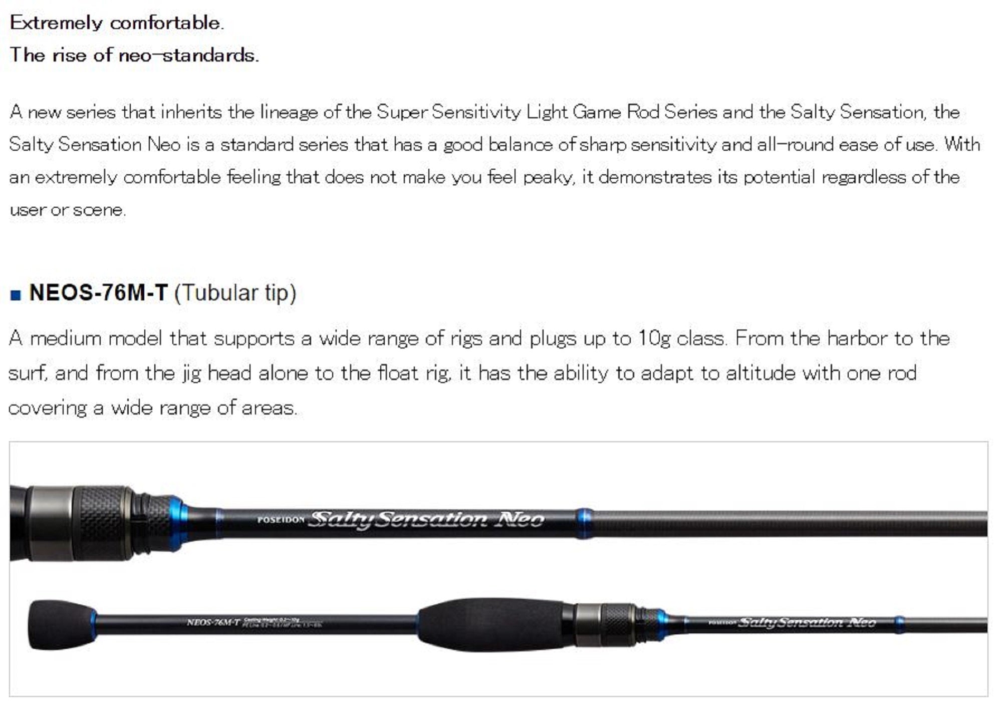 Sale Evergreen Rod Spinning Salty Sensation Neo NEOS 76M-T (6312)