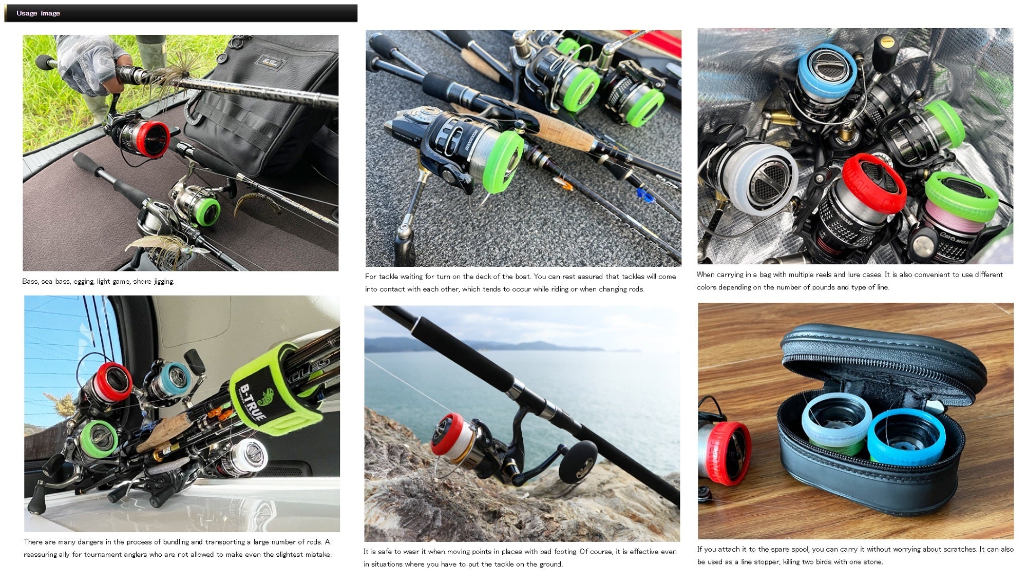 Evergreen Spool Edge Guard Size L Purple (7357)