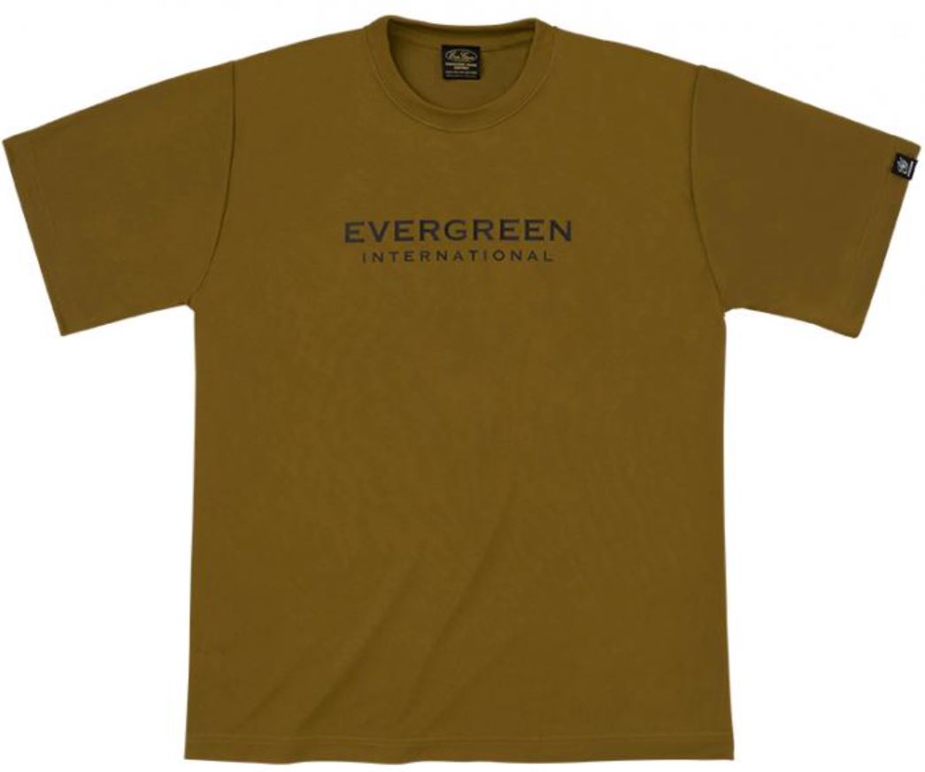 Evergreen T-Shirt Dry Fit Silky Short Sleeve Size M Coyote (8521)