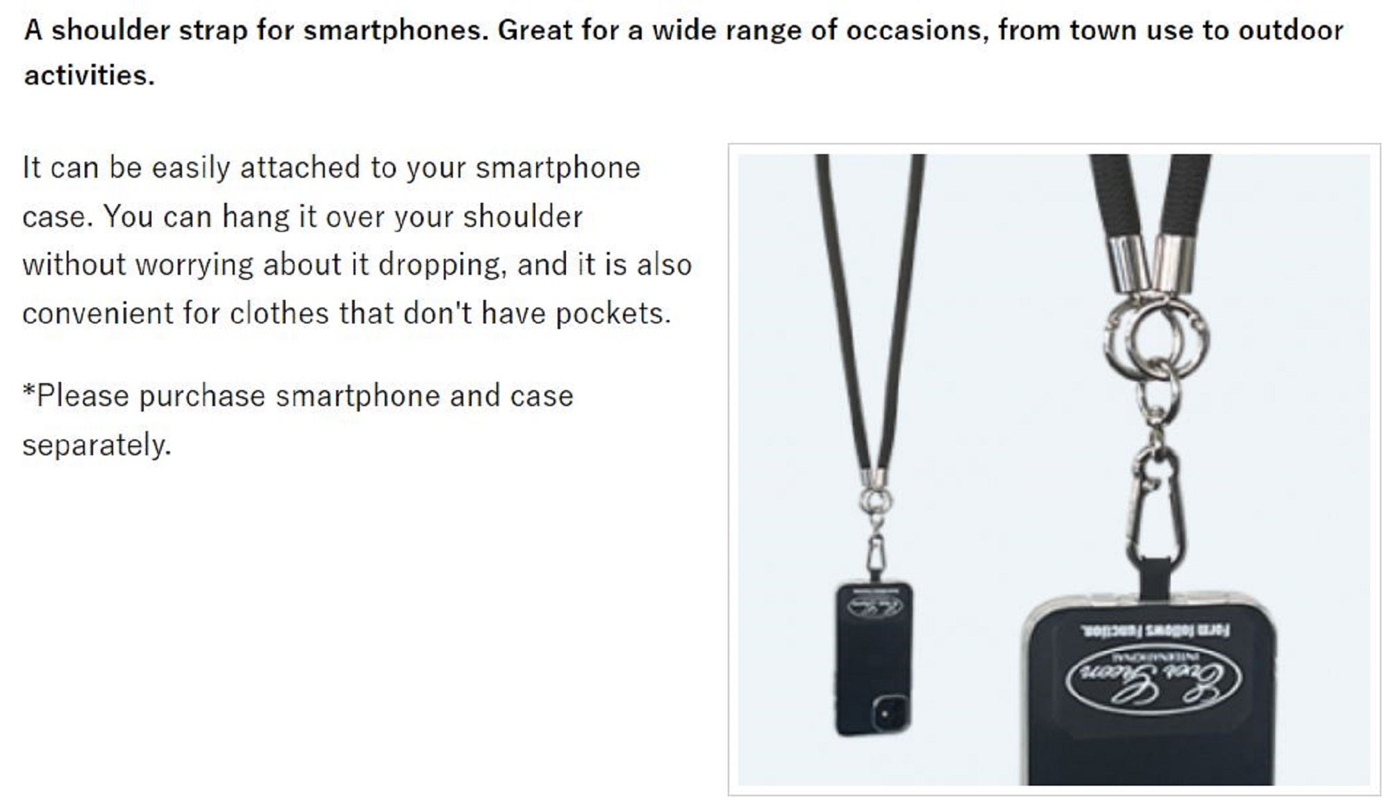 Evergreen Smartphone Strap Neck Shoulder 115cm (0678)