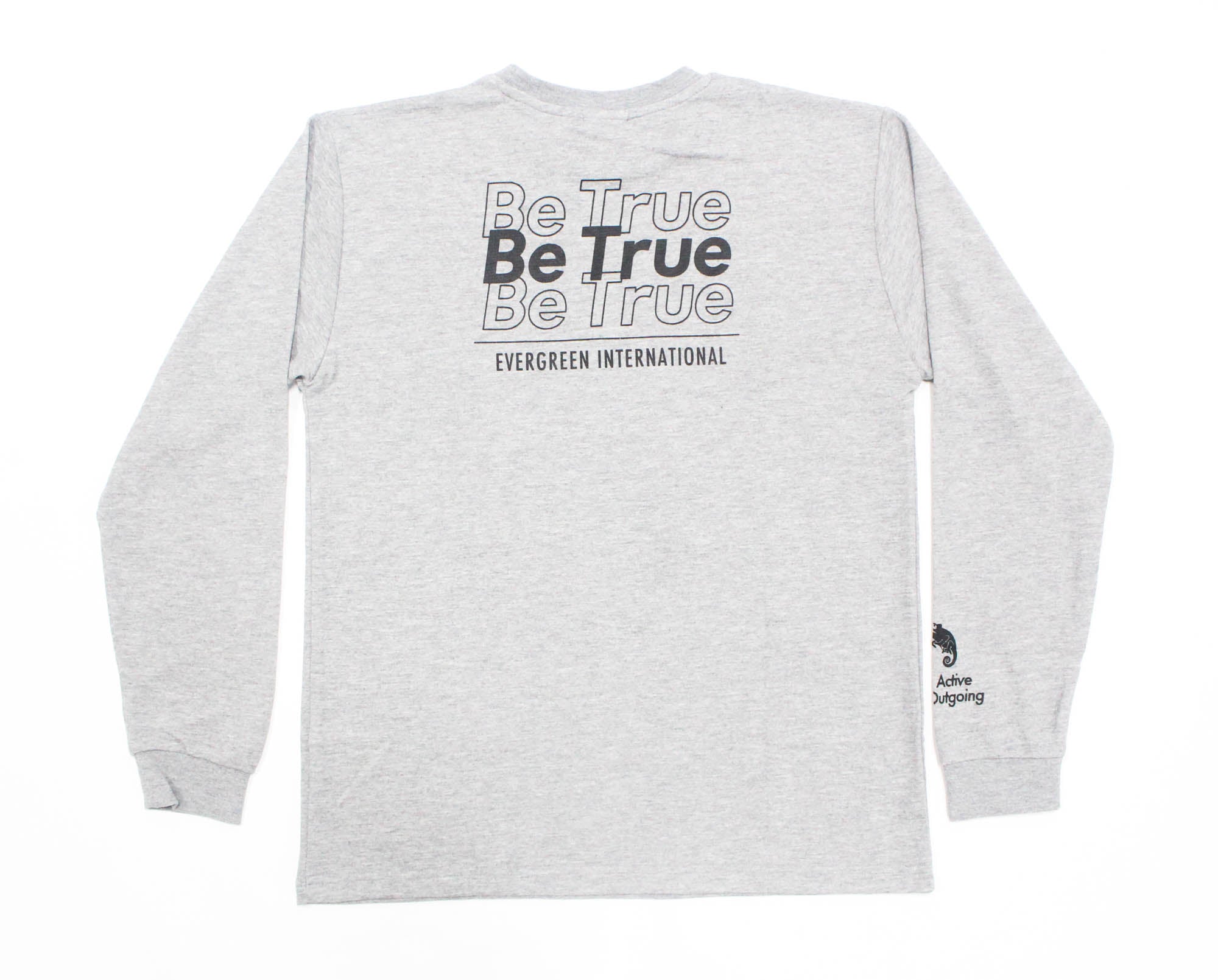 Evergreen T-Shirt Dry Mix Long Sleeve B-True Type 1 Size LL Gray (2894)