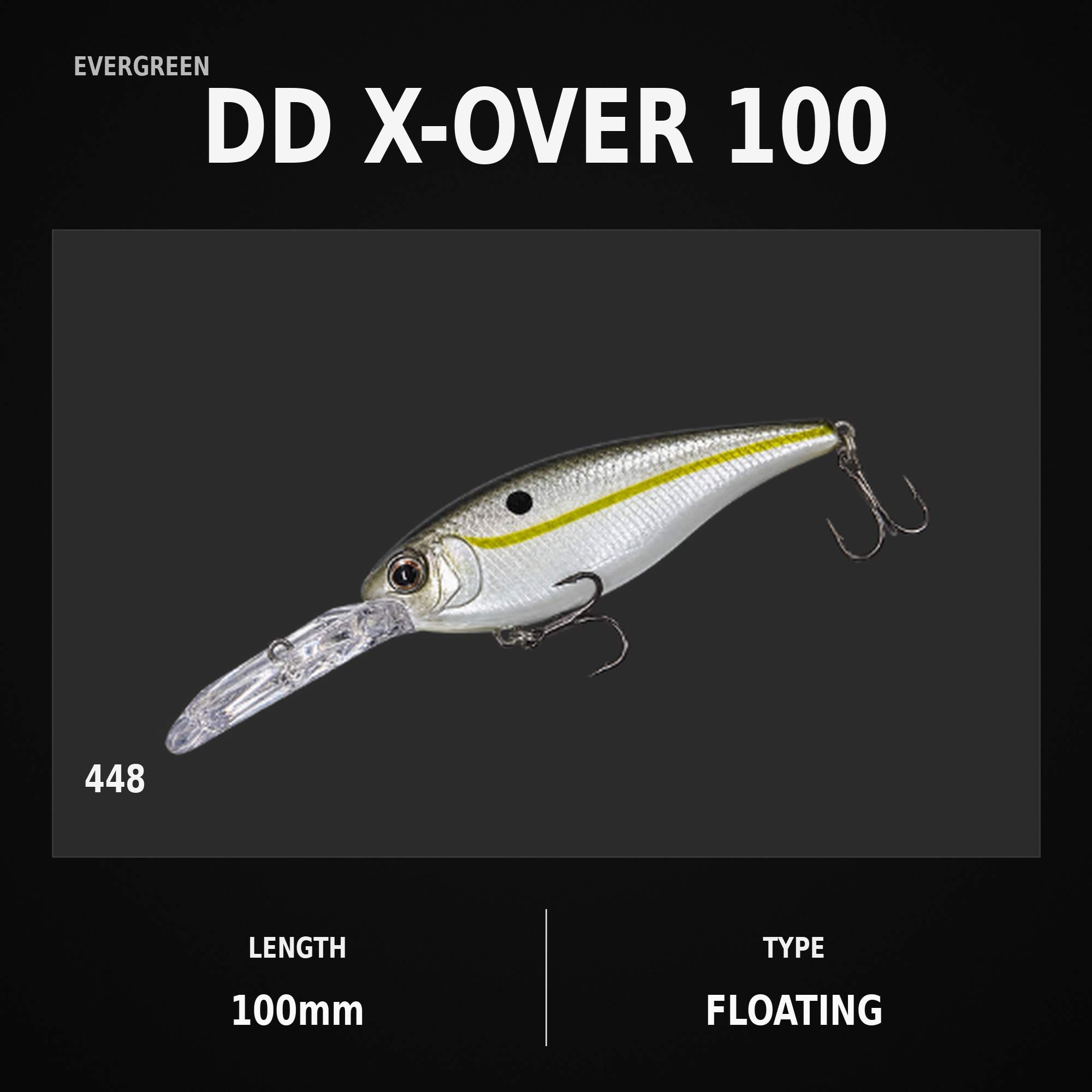 Evergreen DD X-Over 100 Floating Lure 448 (4140)