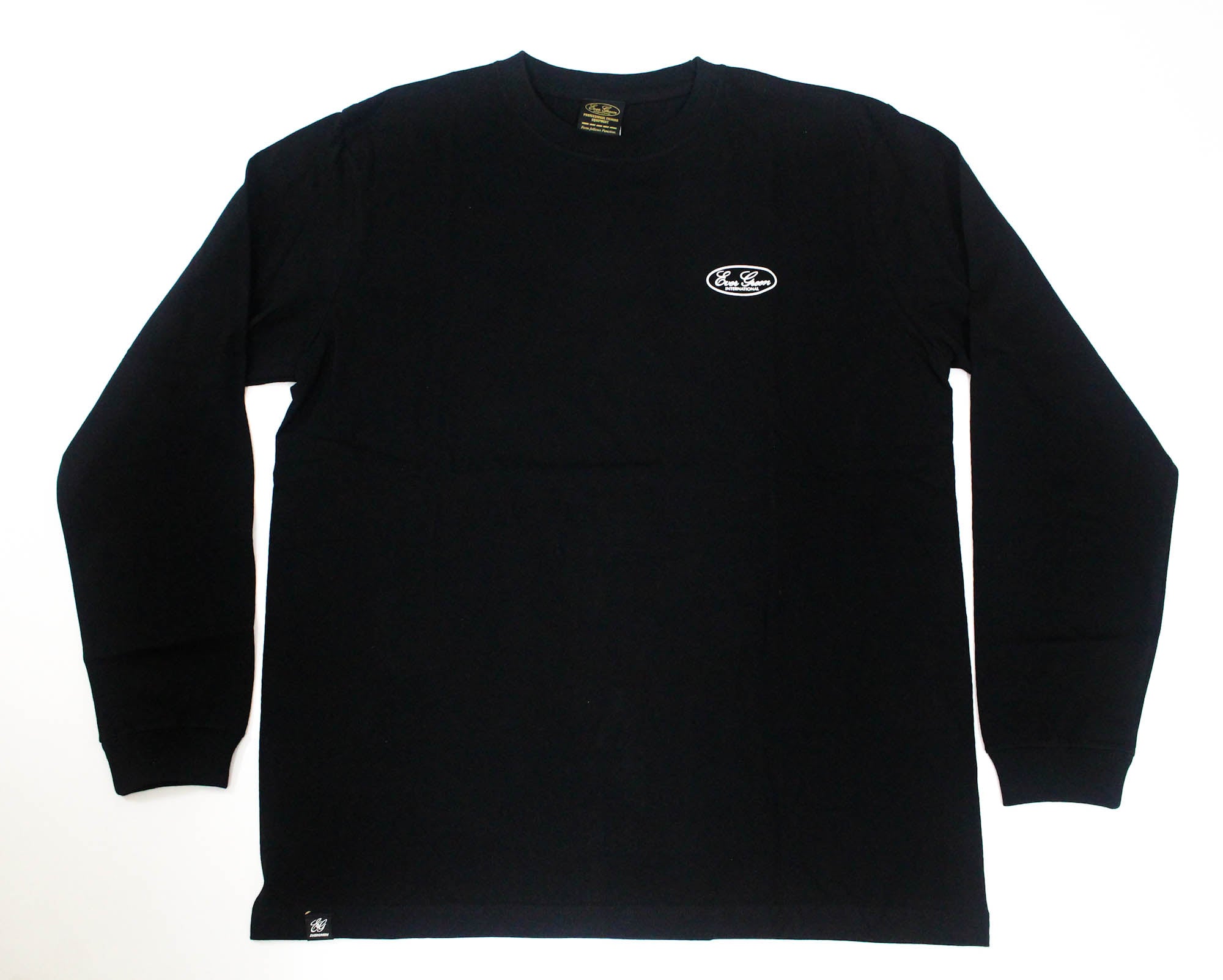 Evergreen T-Shirt Long Sleeve Standard Size XL Black (5864)