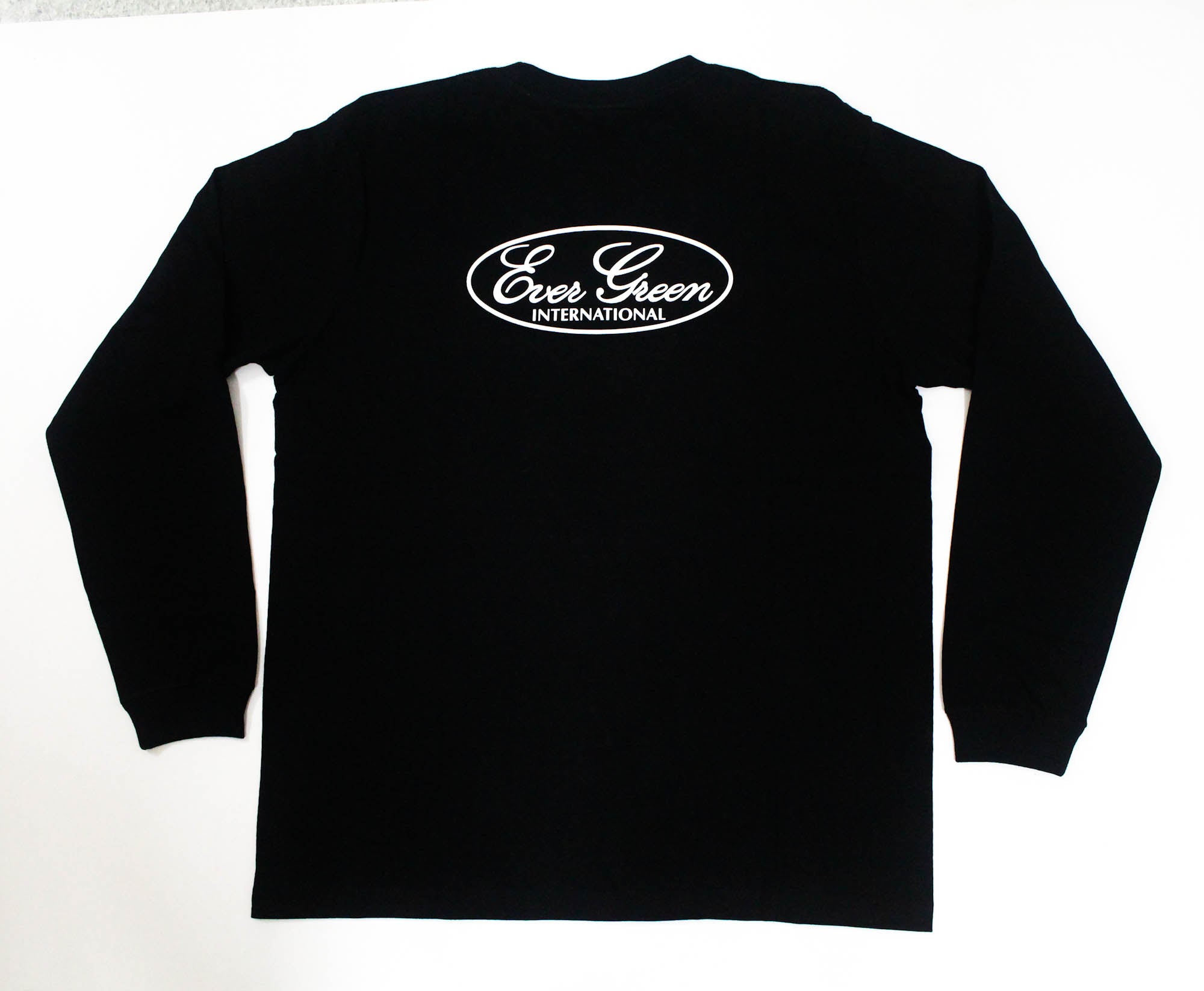 Evergreen T-Shirt Long Sleeve Standard Size XL Black (5864)