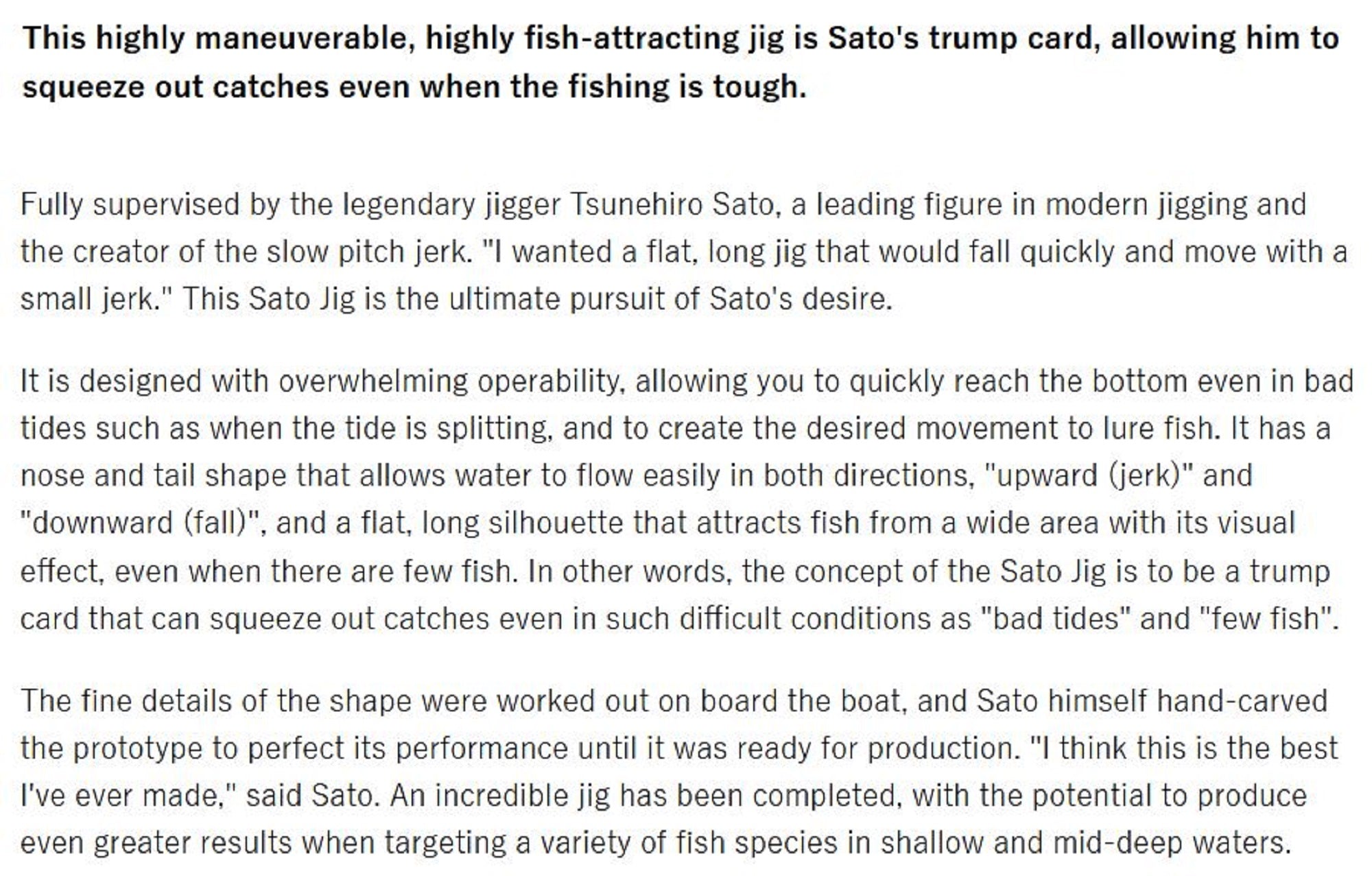 Evergreen Metal Jig Satou Jig Jet 260 Grams ST32 (0707)