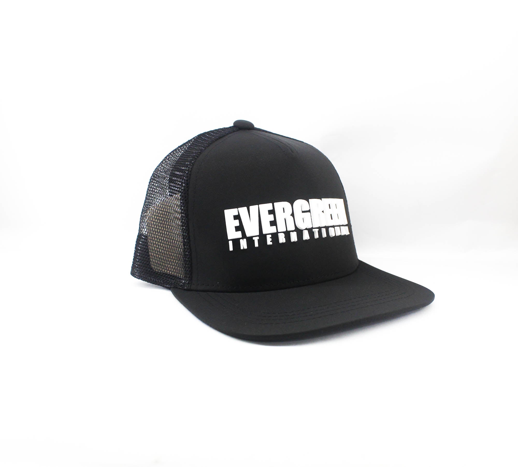 Evergreen Cap Flat Mesh Black (4194)