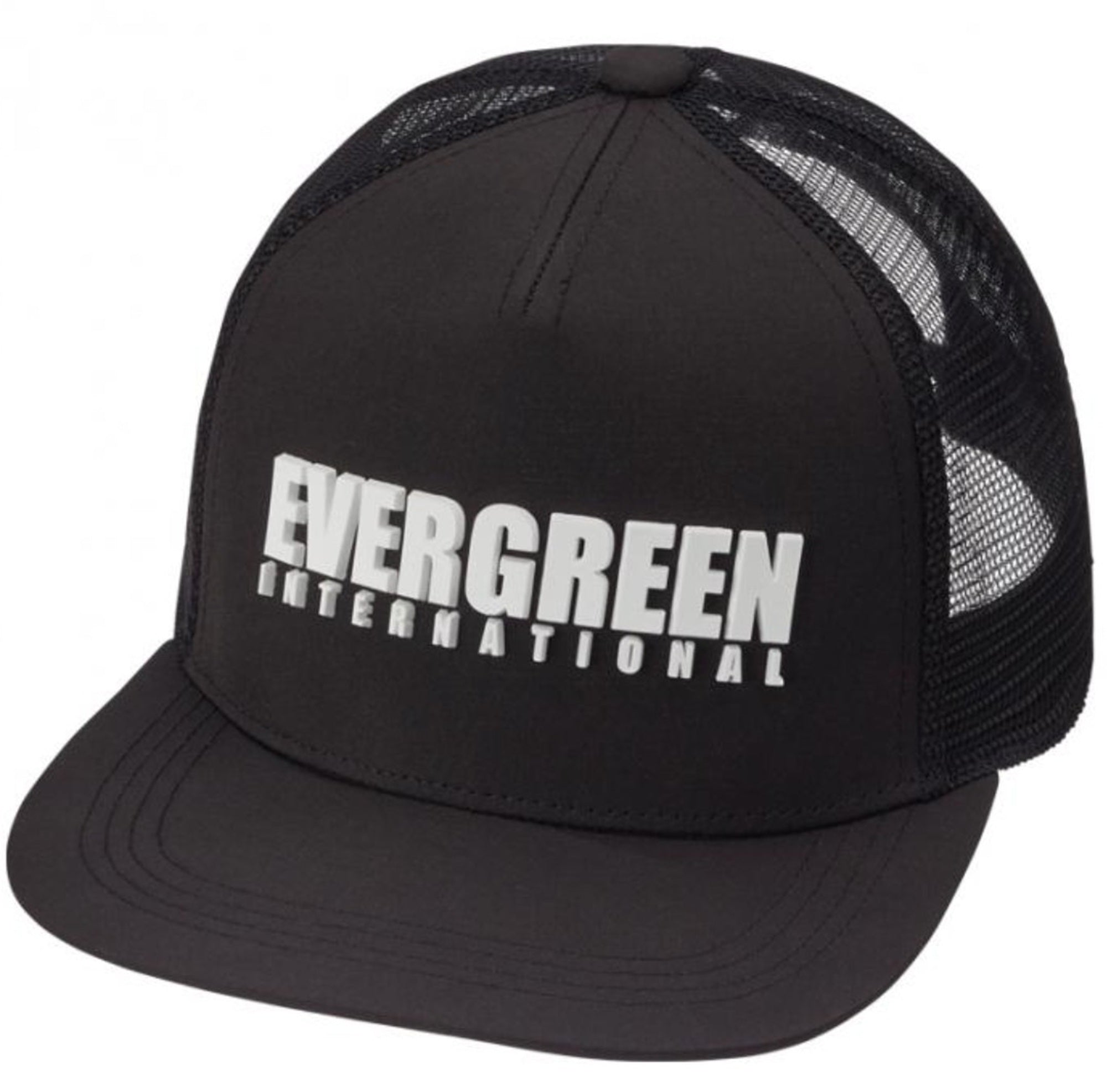 Evergreen Cap Flat Mesh Black (4194)